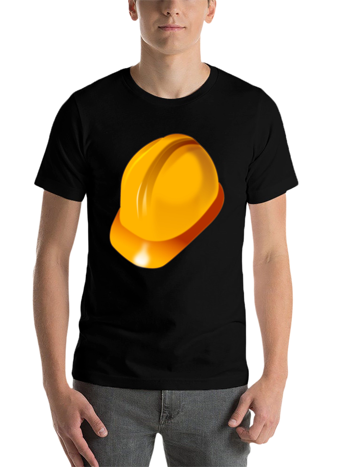 Black Construction Hard Hat T-Shirt - Safety First! view 7