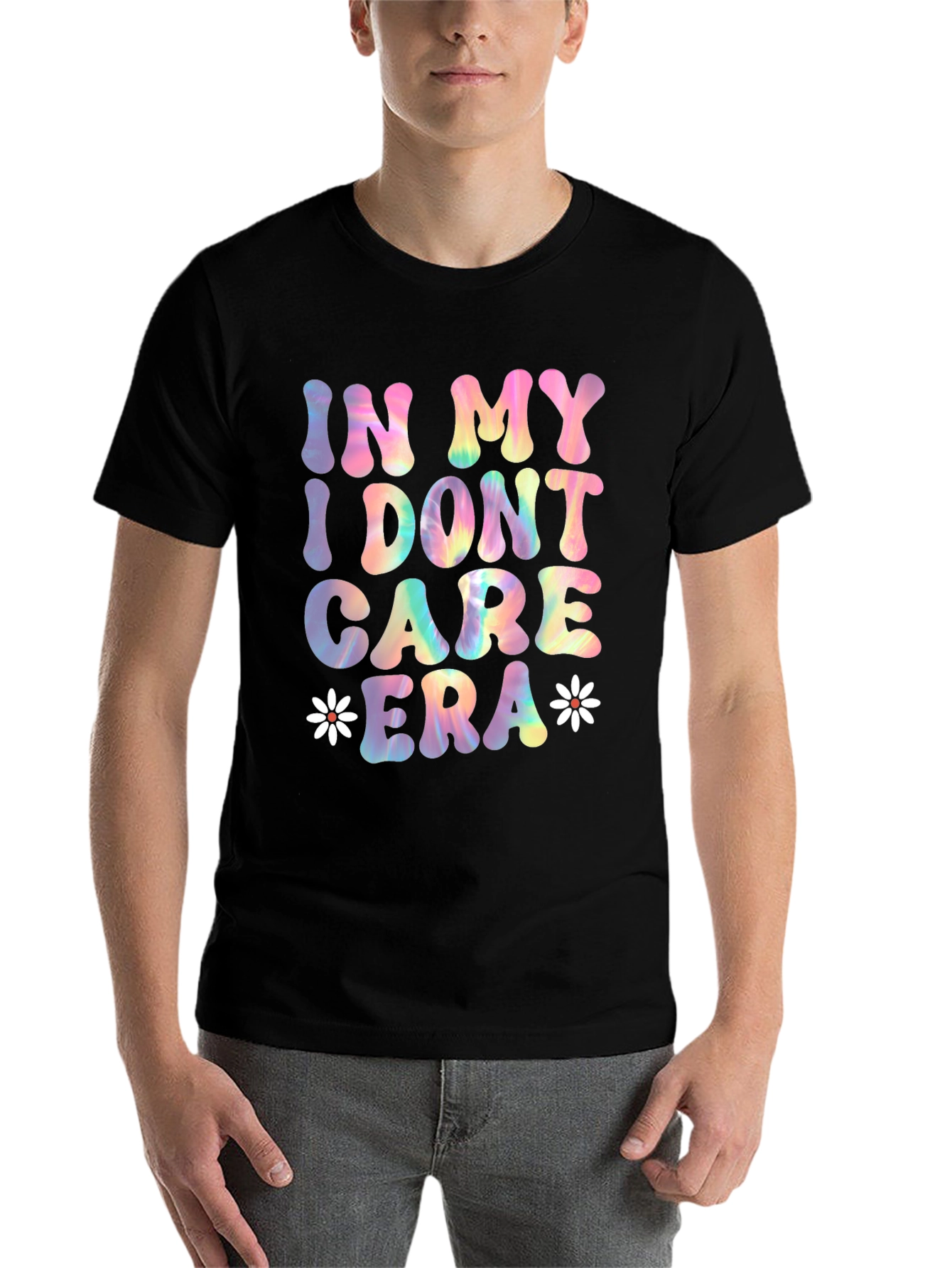 Black In My I Don't Care Era Tee view 7