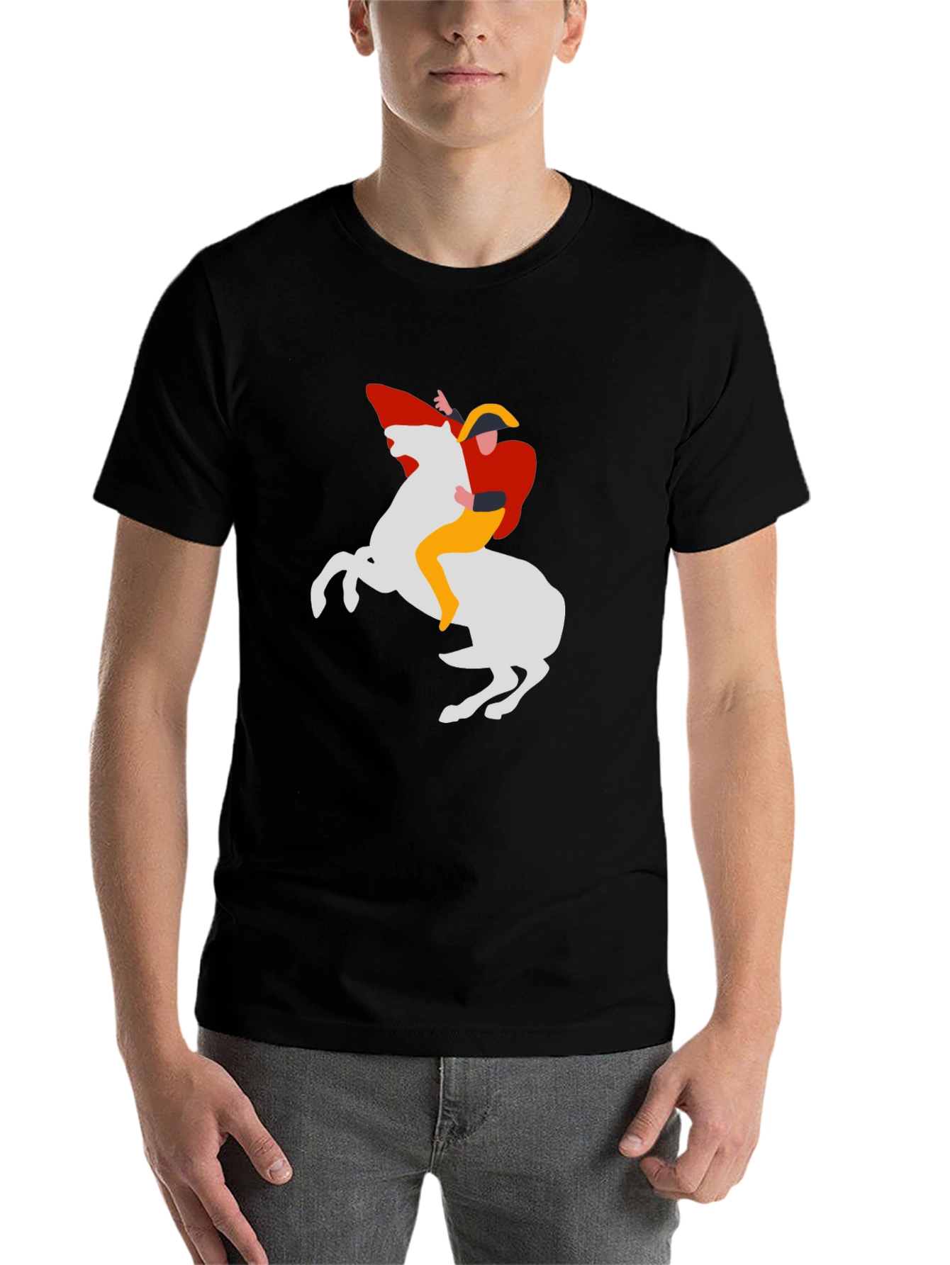 Black Napoleon Graphic Tee - Bold Black Shirt view 7