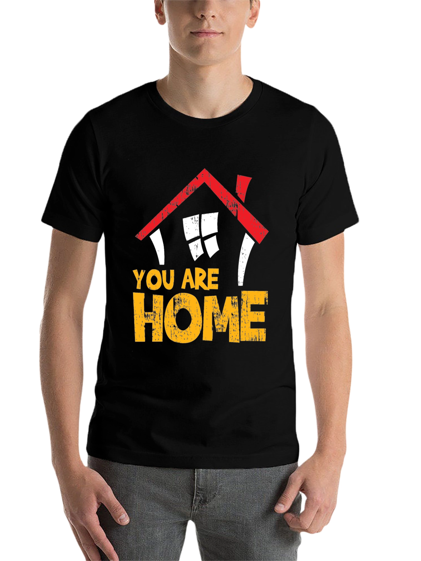 Black You Are Home Graphic Tee view 7