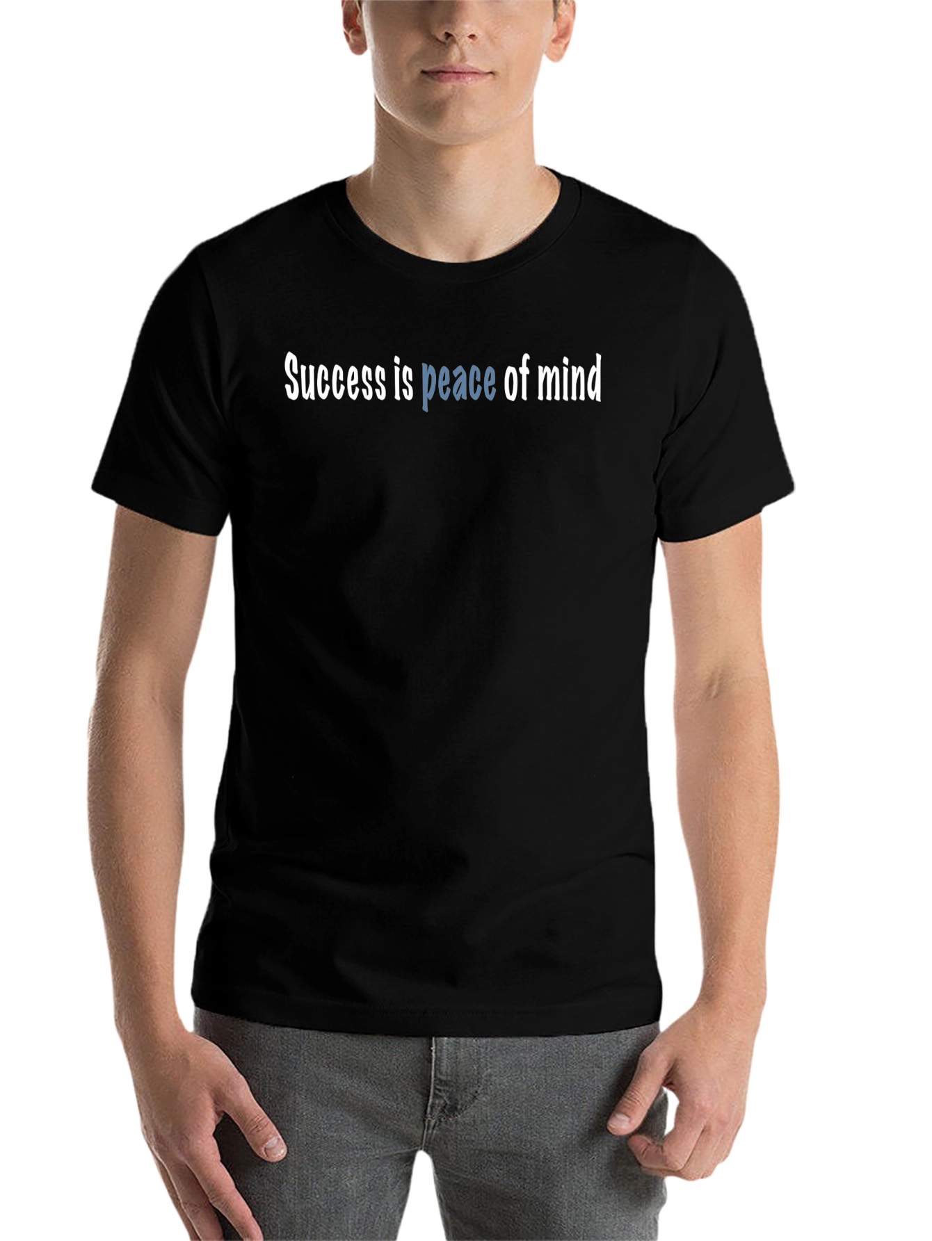 Black Success is Peace of Mind Graphic Tee view 7