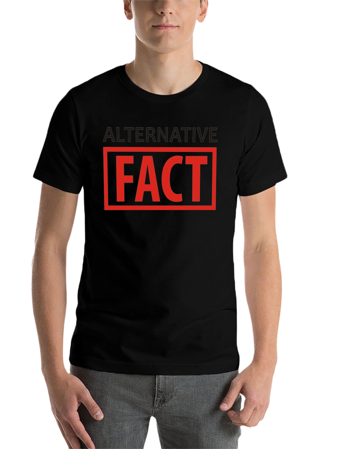 Black Alternative Fact Graphic Tee - Black view 7