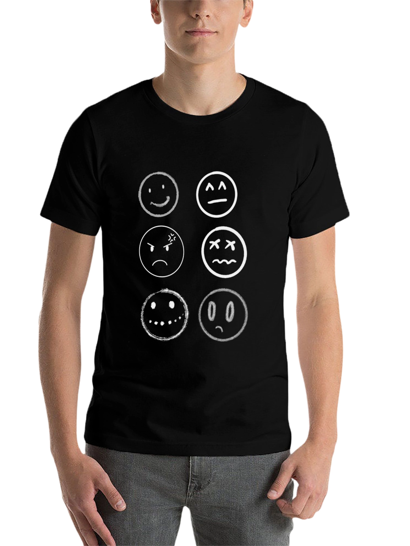 Black Emotional Expression T-Shirt view 7