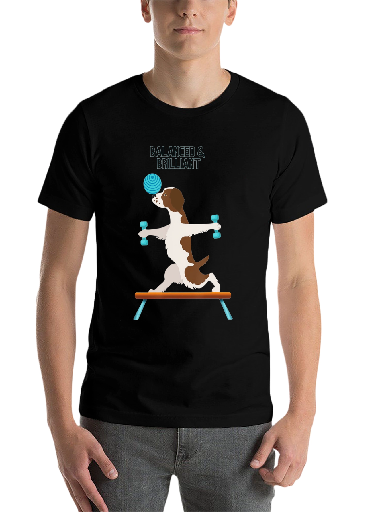 Black Balanced & Brilliant Dog T-Shirt view 7