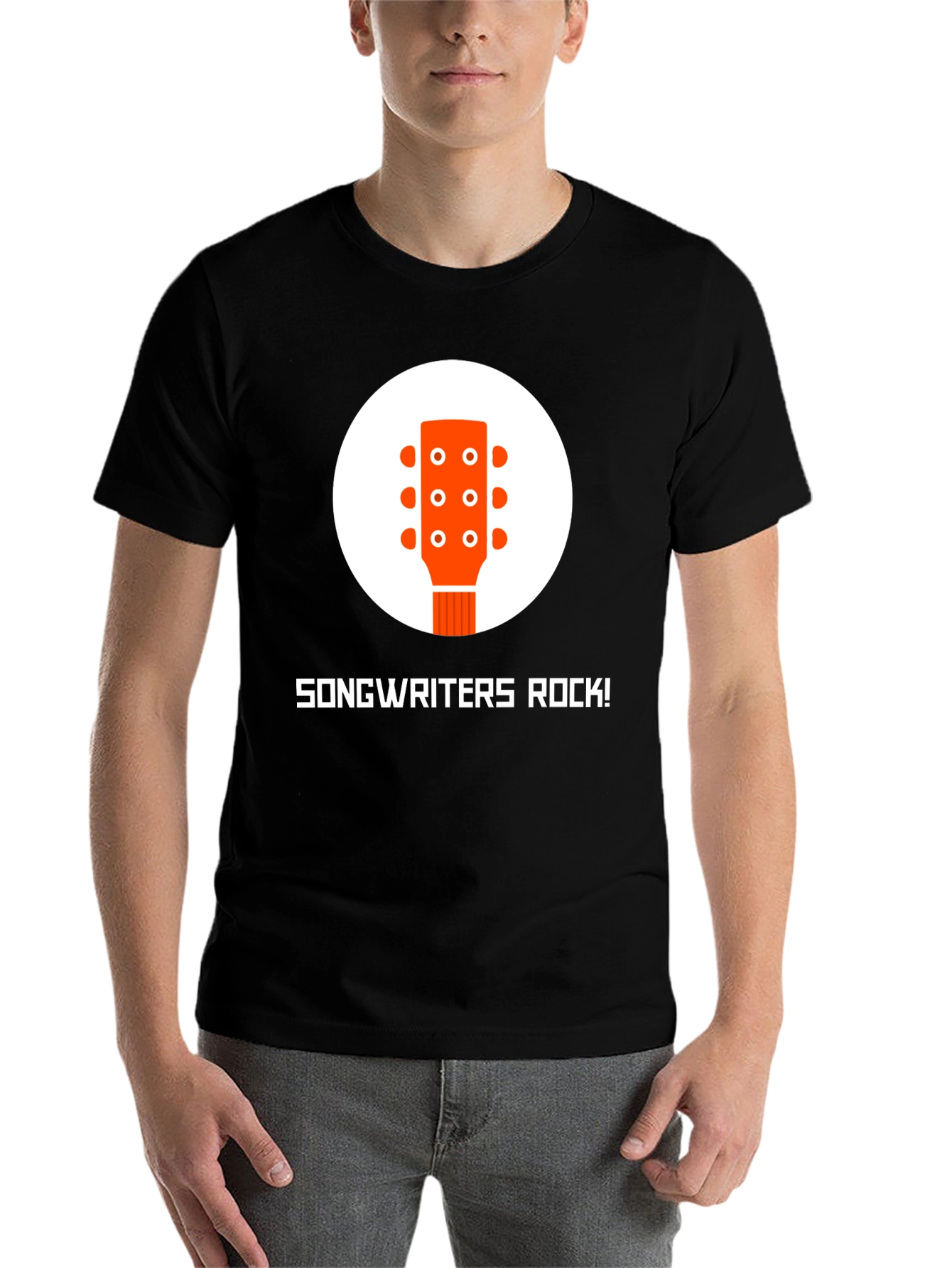 Black Songwriters Rock T-Shirt - Music Lover Tee view 7