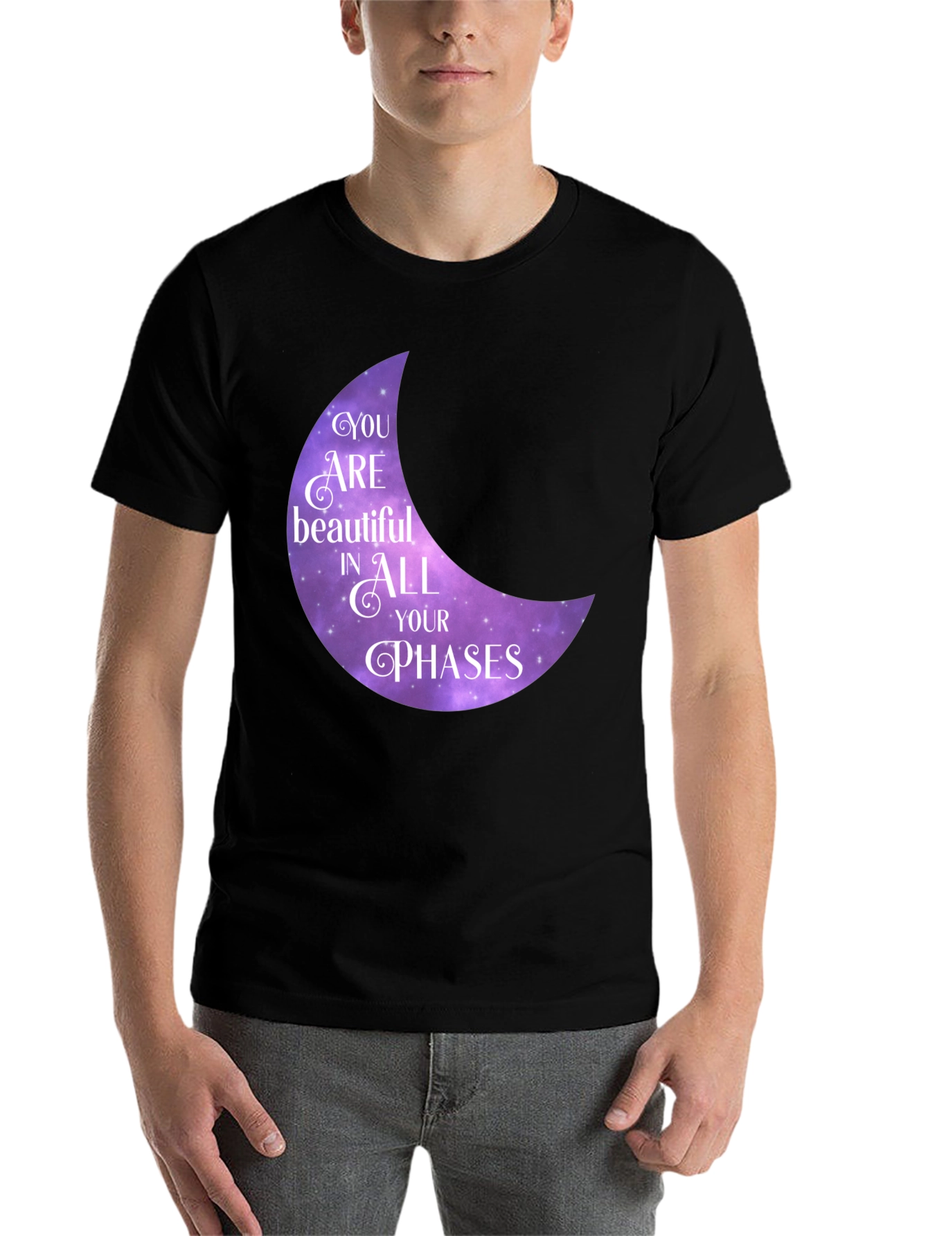 Black You Are Beautiful in All Your Phases T-Shirt view 7