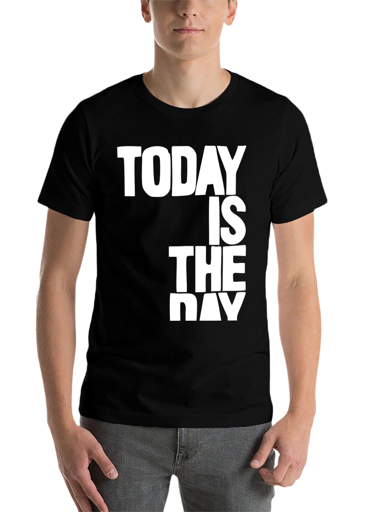 Black Today Is The Day Graphic Tee view 7