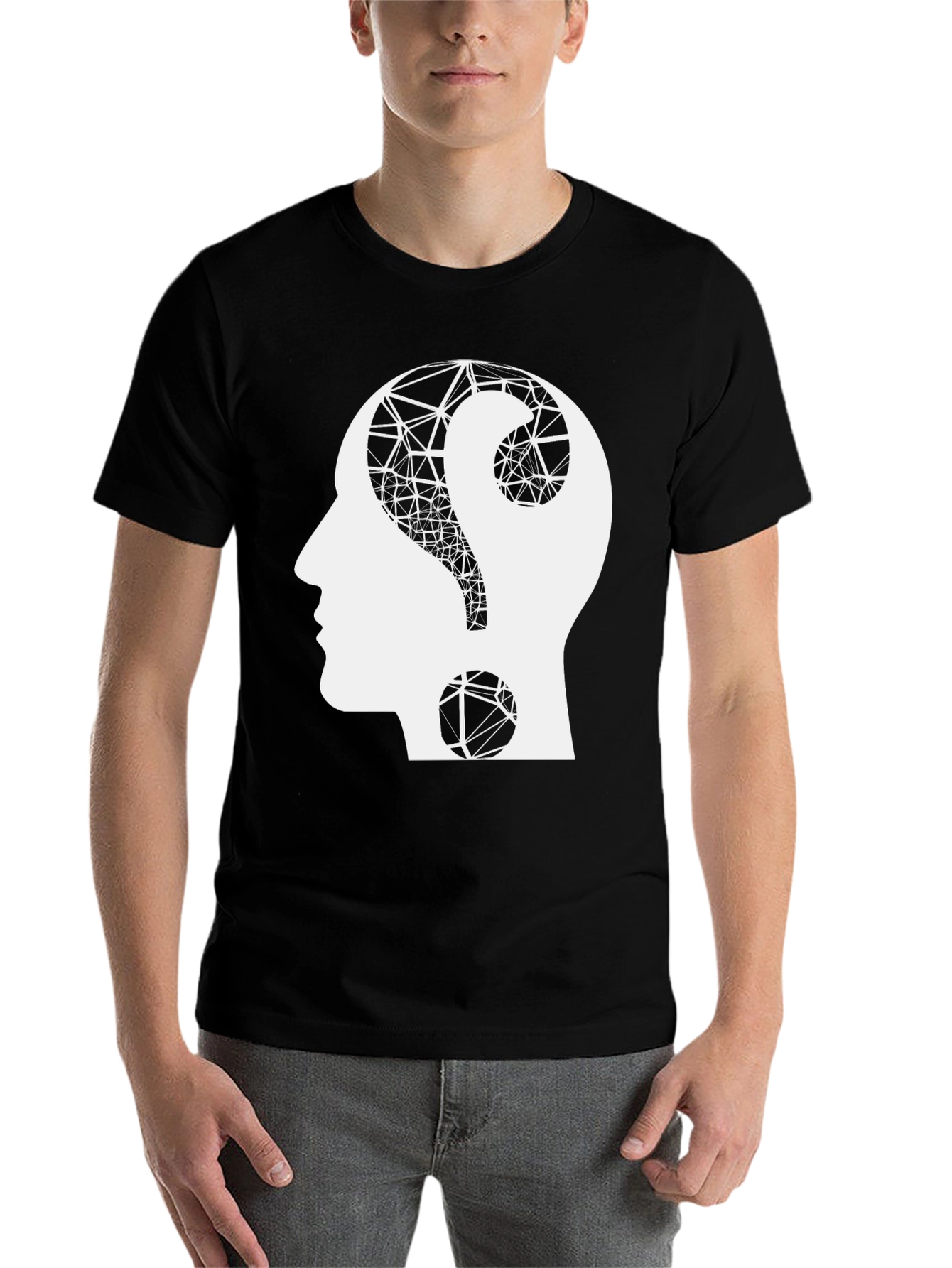 Black Intriguing Mind T-Shirt - Question Your Reality view 7