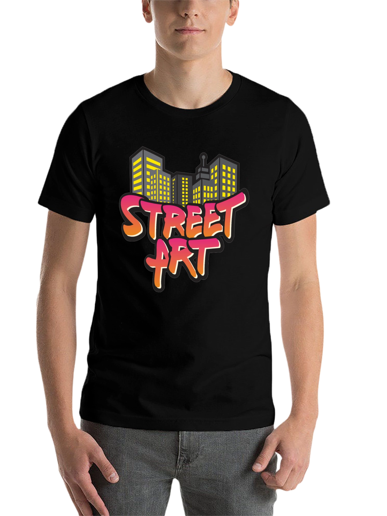 Black Street Art Graphic Tee - Urban Style view 7