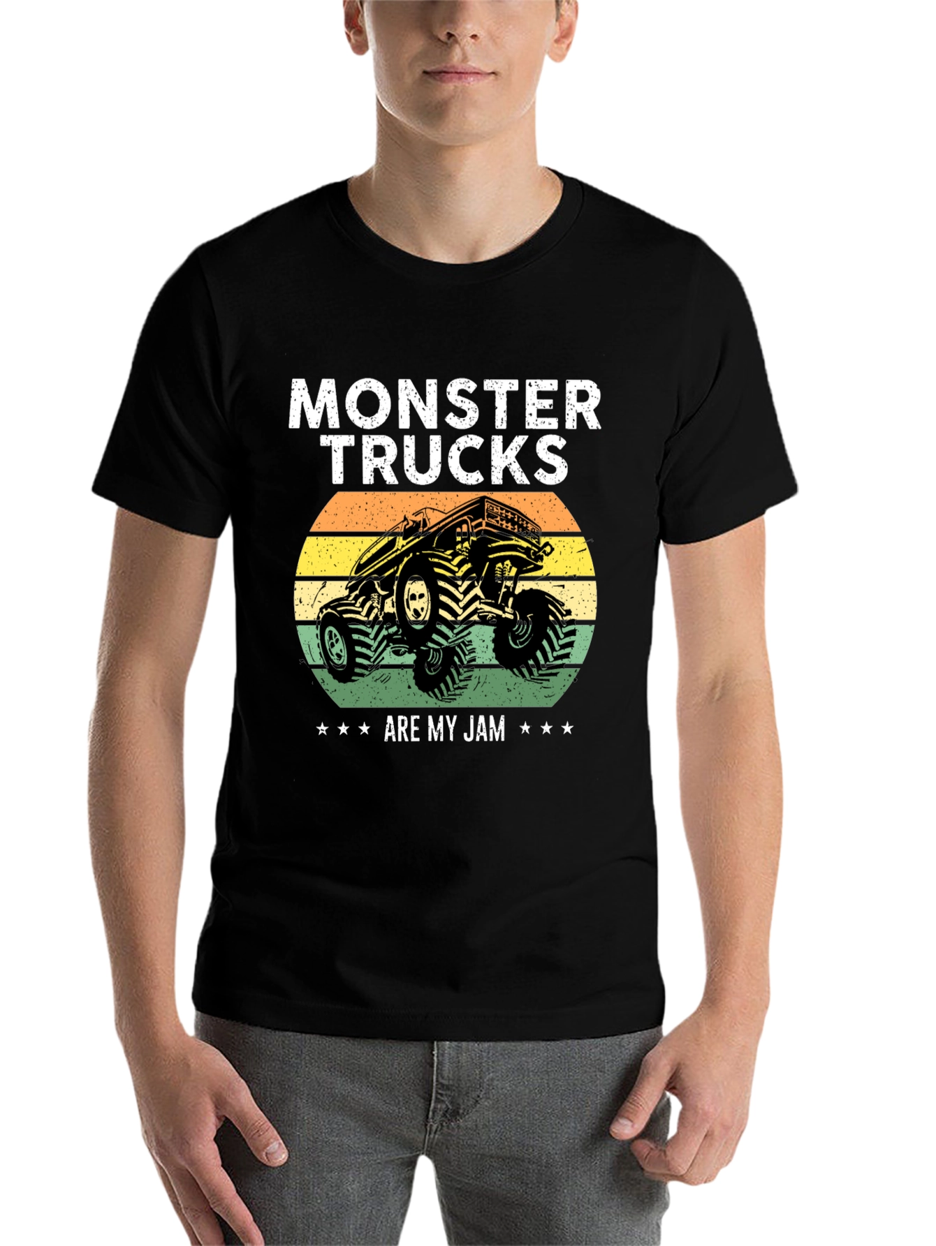 Black Monster Truck Graphic Tee view 7