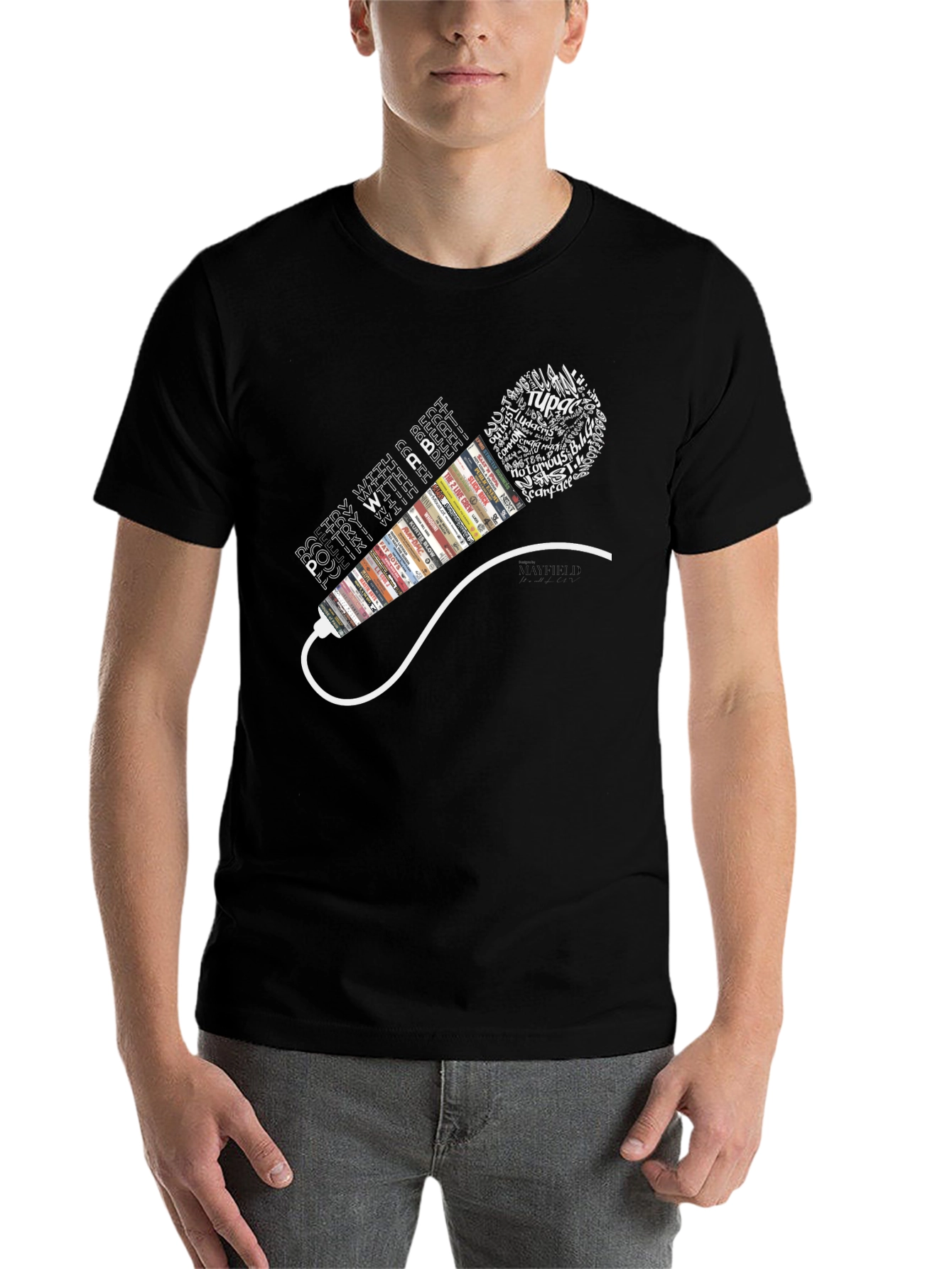 Black Poetry With a Beat T-Shirt view 7