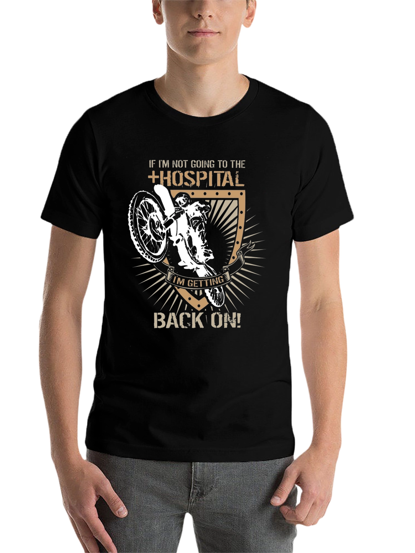 Motocross Rider T-Shirt - If I'm Not Going to The Hospital - 7