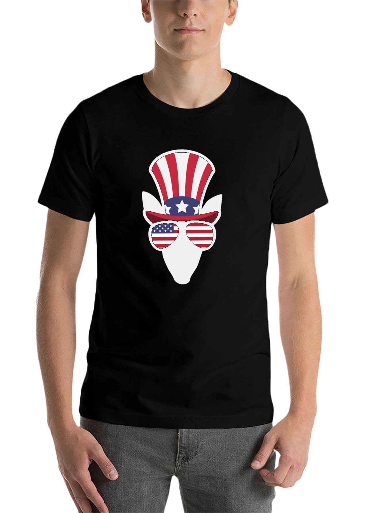 Black Patriotic Donkey T-Shirt - USA Pride! view 7