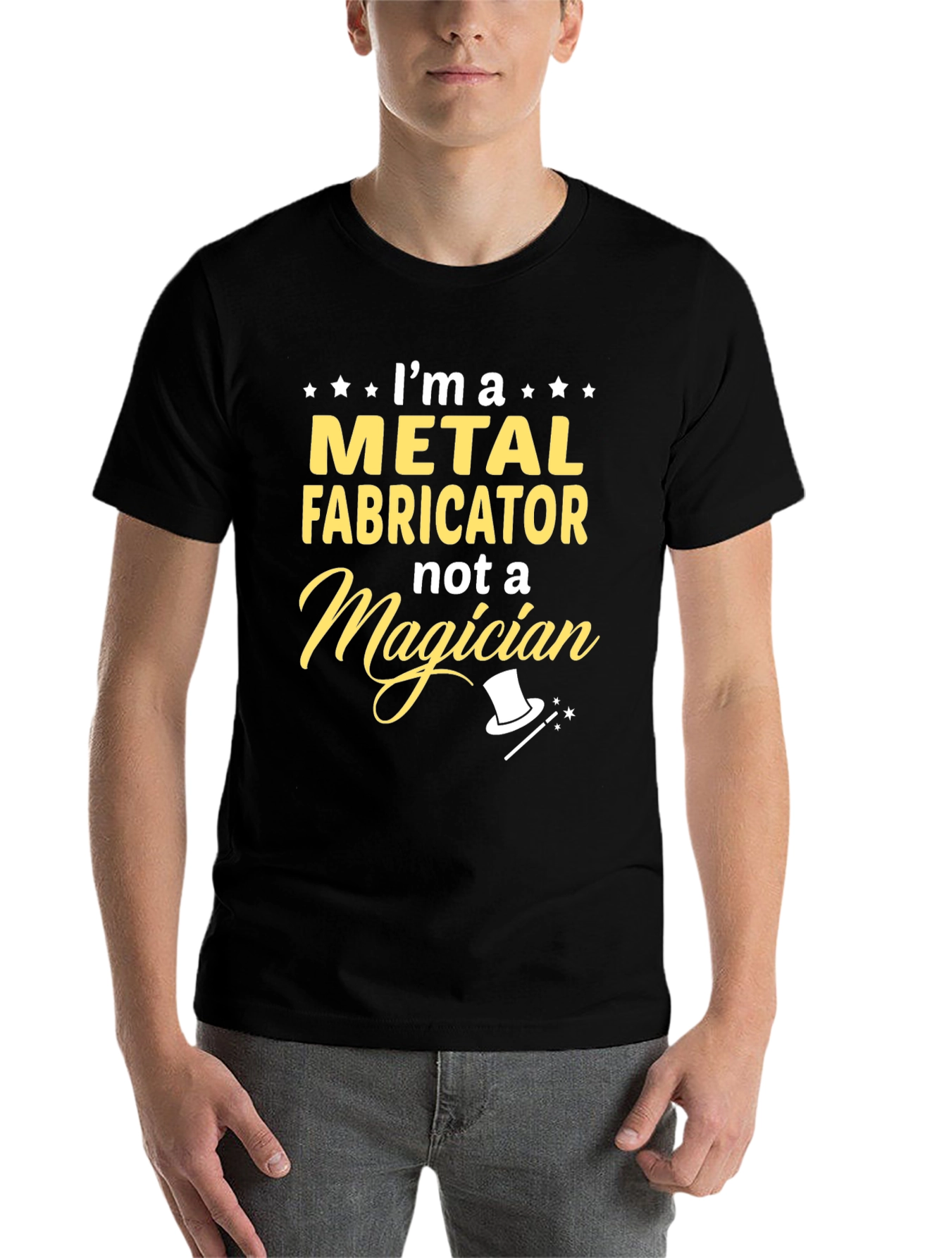Black Metal Fabricator T-Shirt - Funny Job Pride Tee view 7