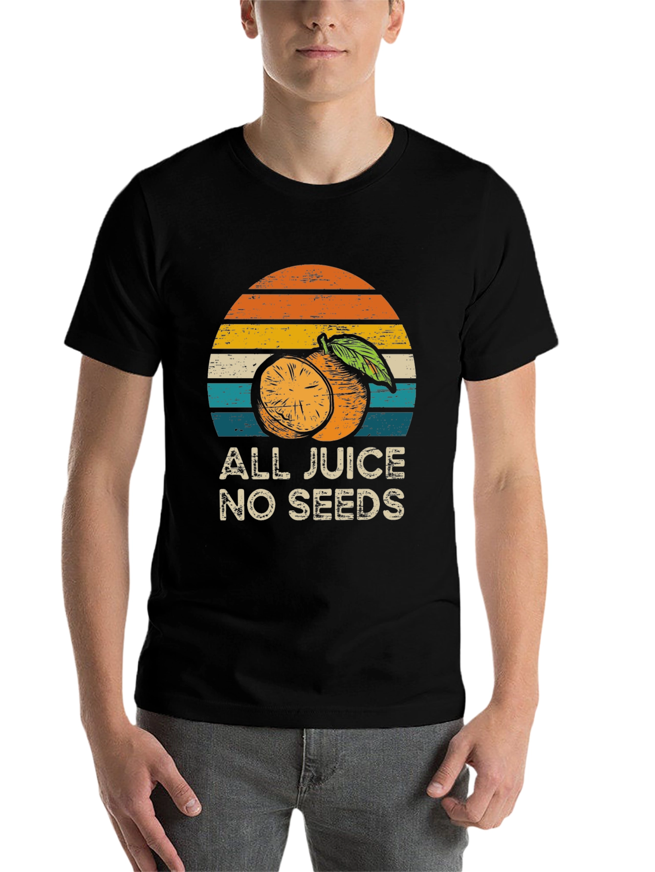 Black All Juice No Seeds Graphic Tee view 7