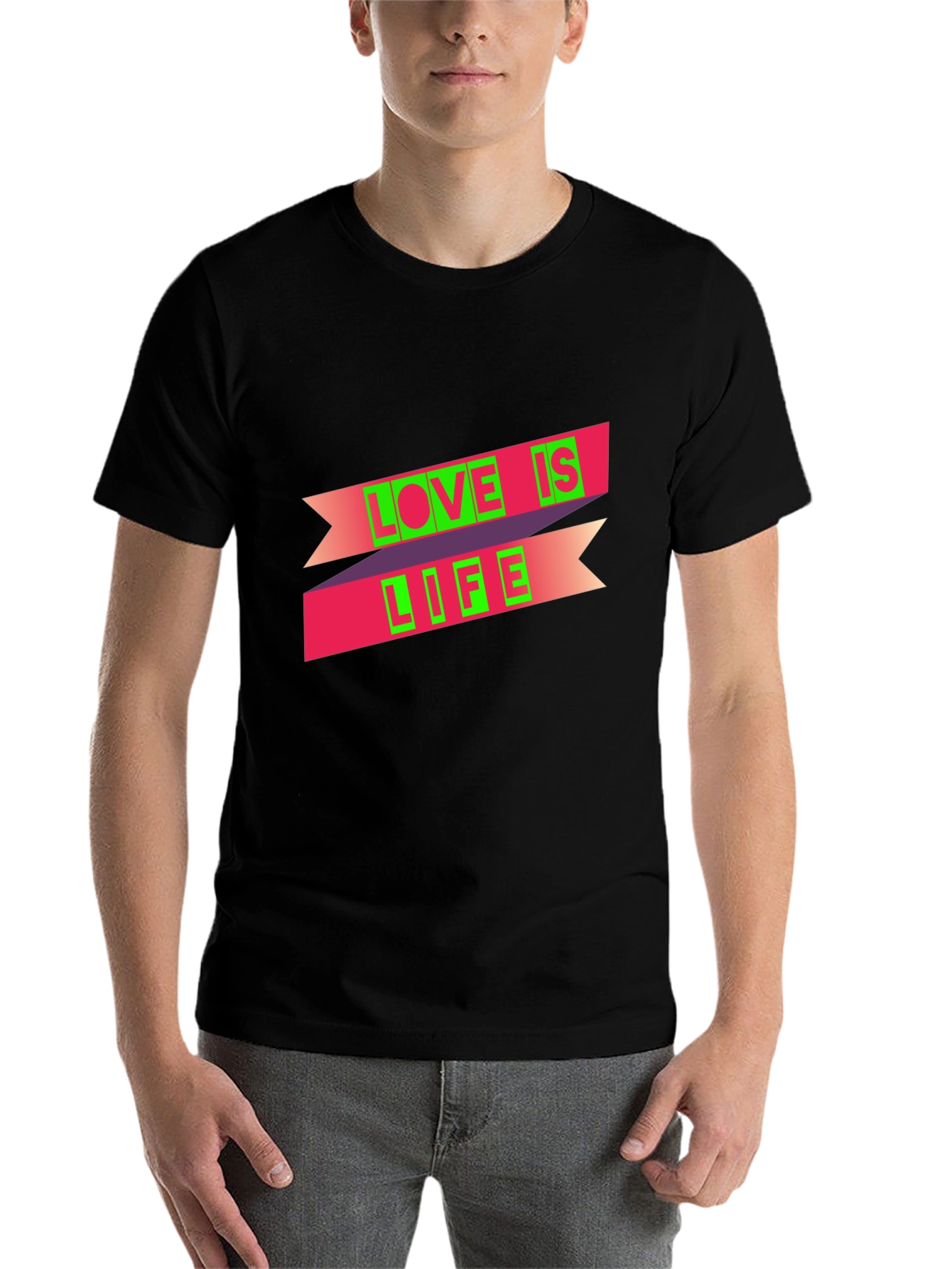 Black Love is Life Graphic Tee - Black view 7