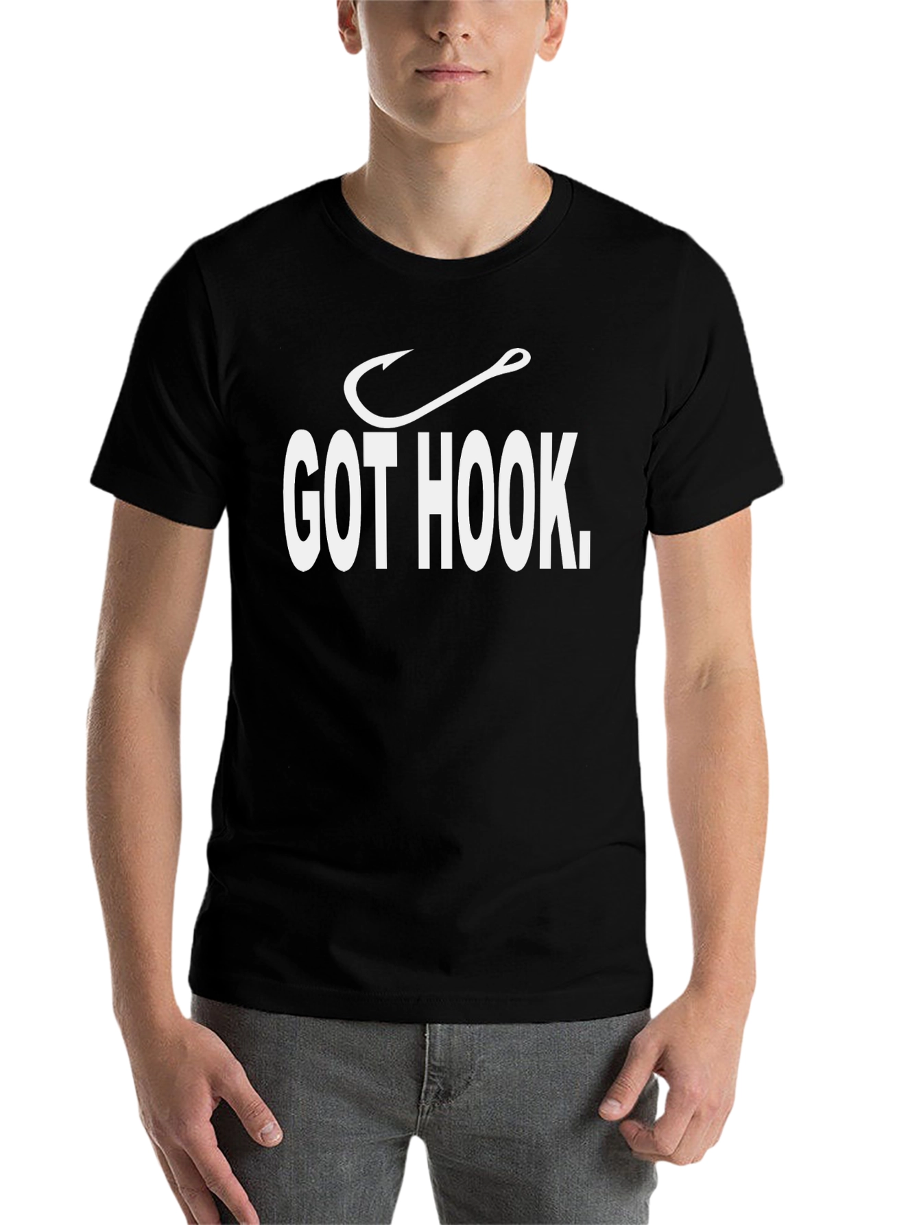 Black Got Hook T-Shirt - Fishing Enthusiast Tee view 7