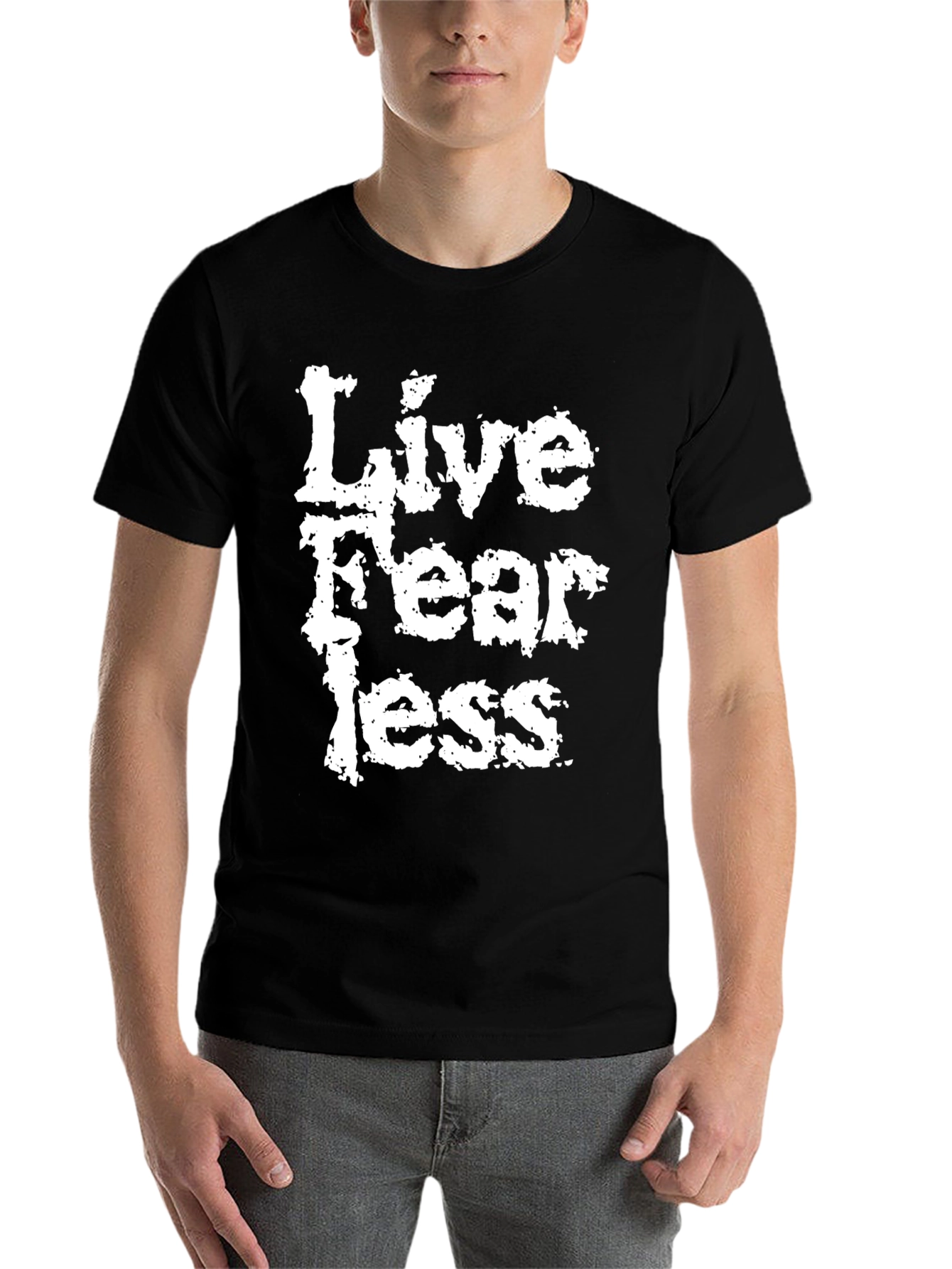 Black Live Fearless Graphic T-Shirt view 7