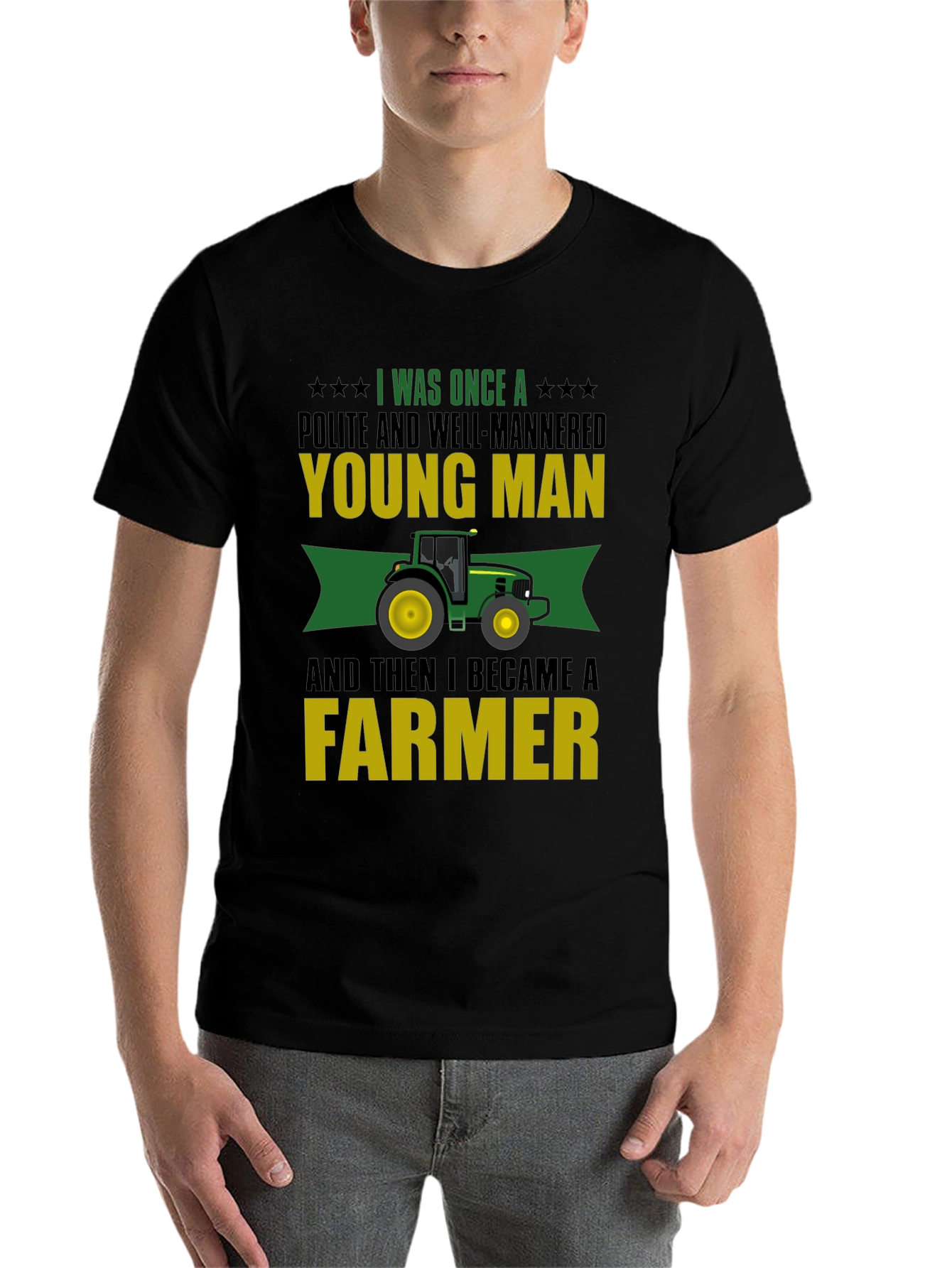 Farmer T-Shirt: Young Man to Farmer Tee - 7