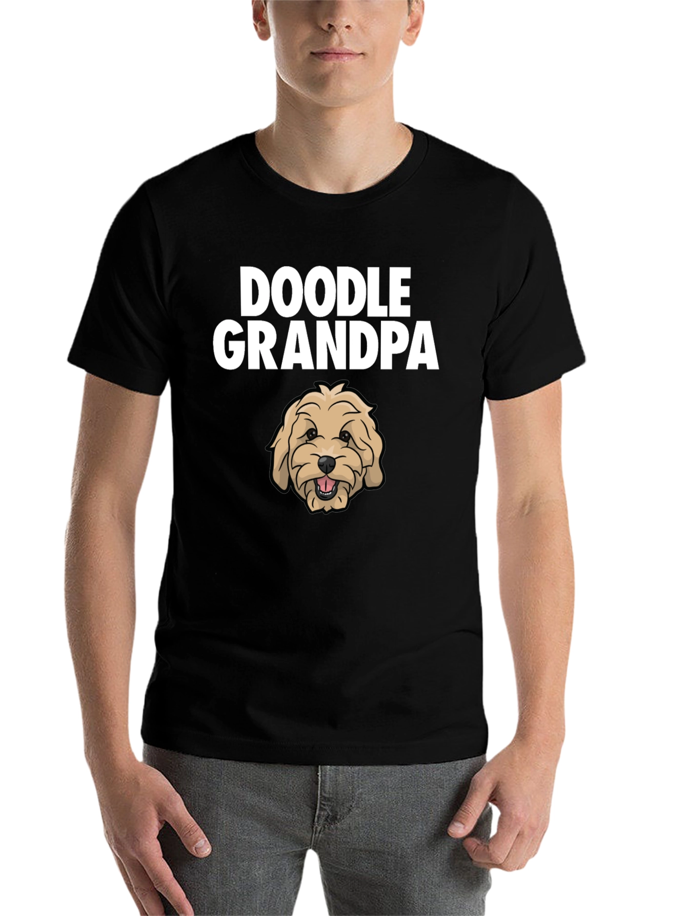 Doodle Grandpa T-Shirt - Cute Dog Graphic Tee - 7