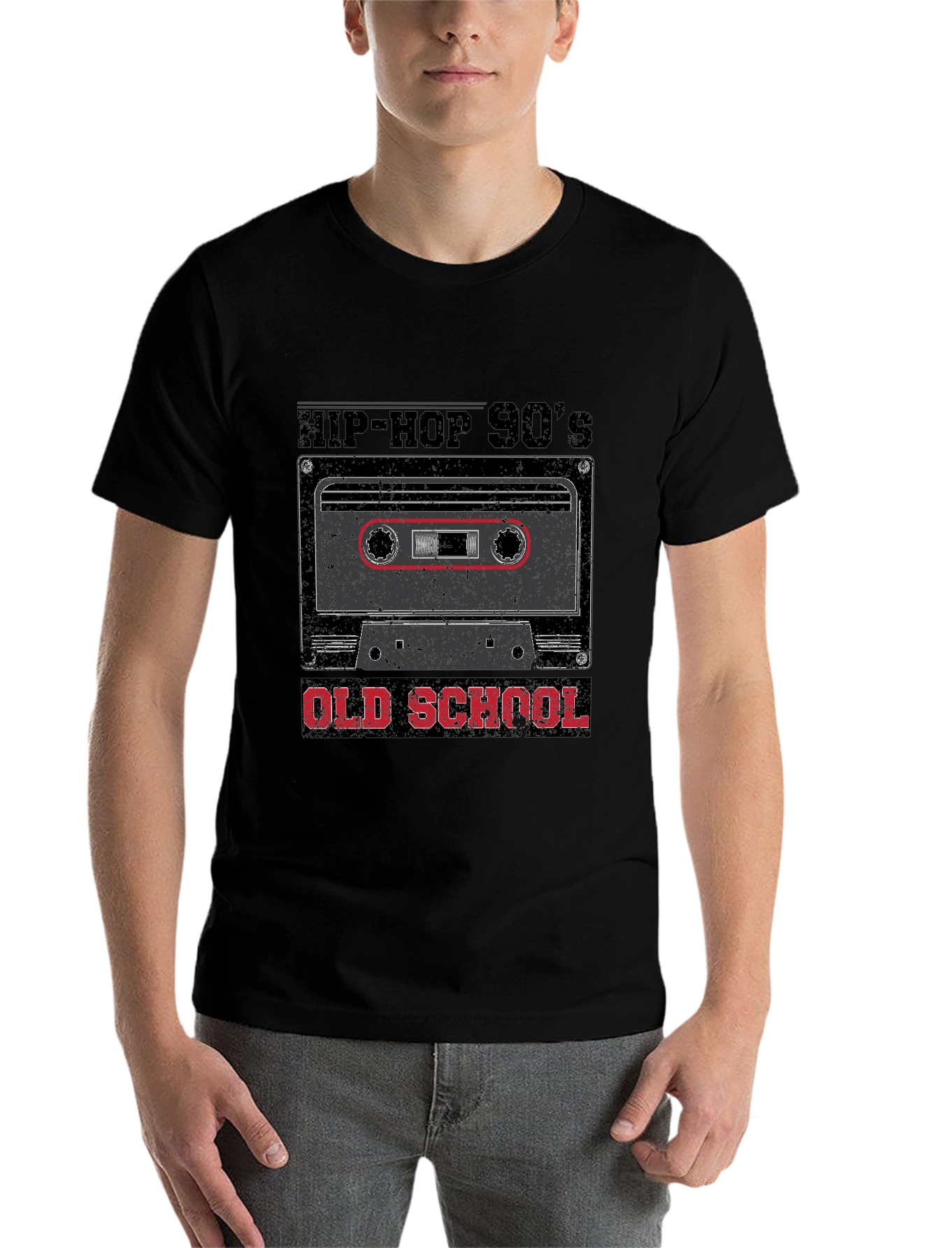 Black Hip-Hop 90's Old School Graphic T-Shirt view 7