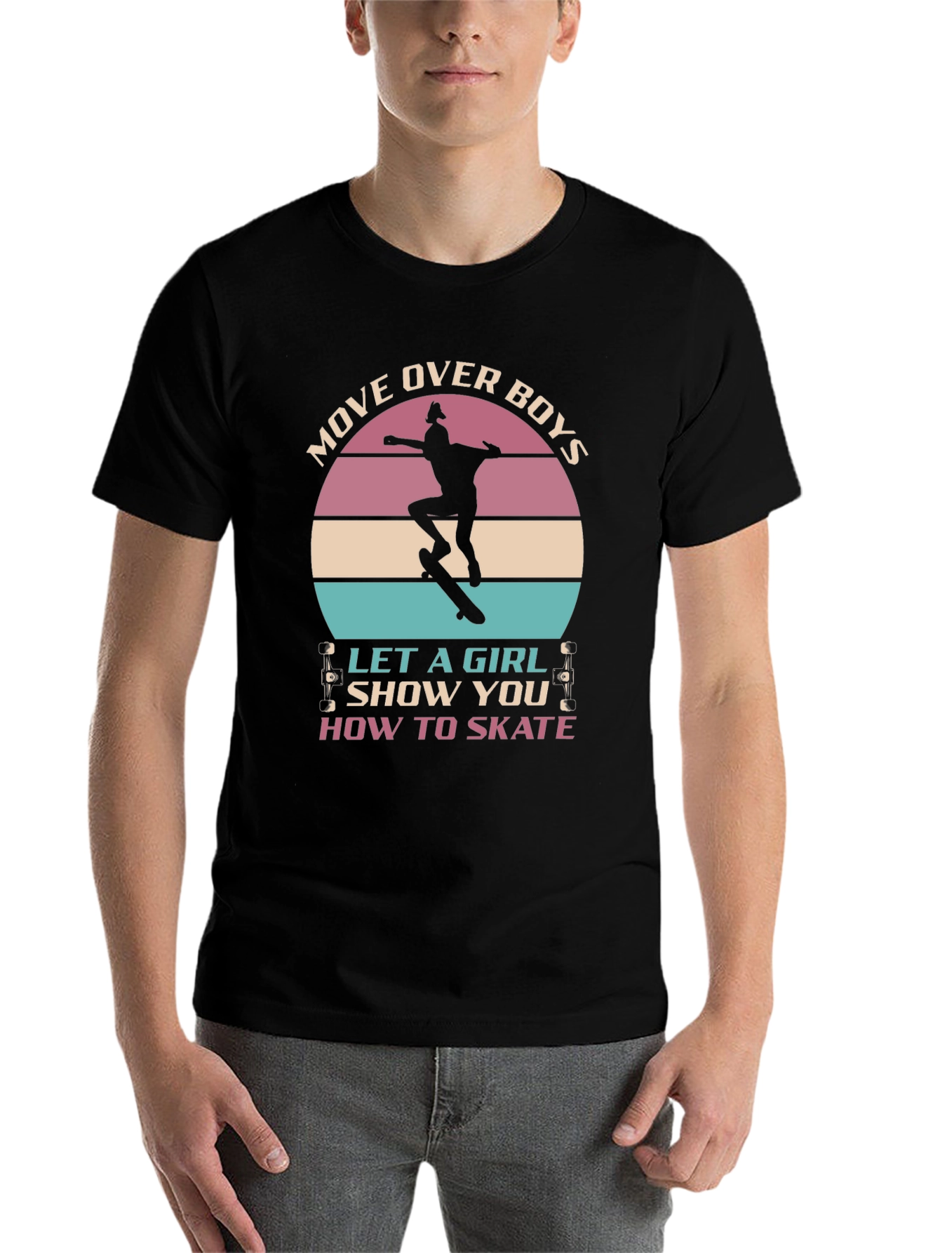 Girl Skater T-Shirt - Move Over Boys! - 7