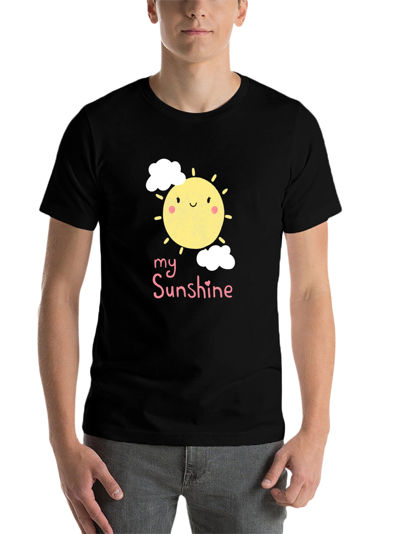 Black My Sunshine Graphic Tee - Men's Black T-Shirt view 7