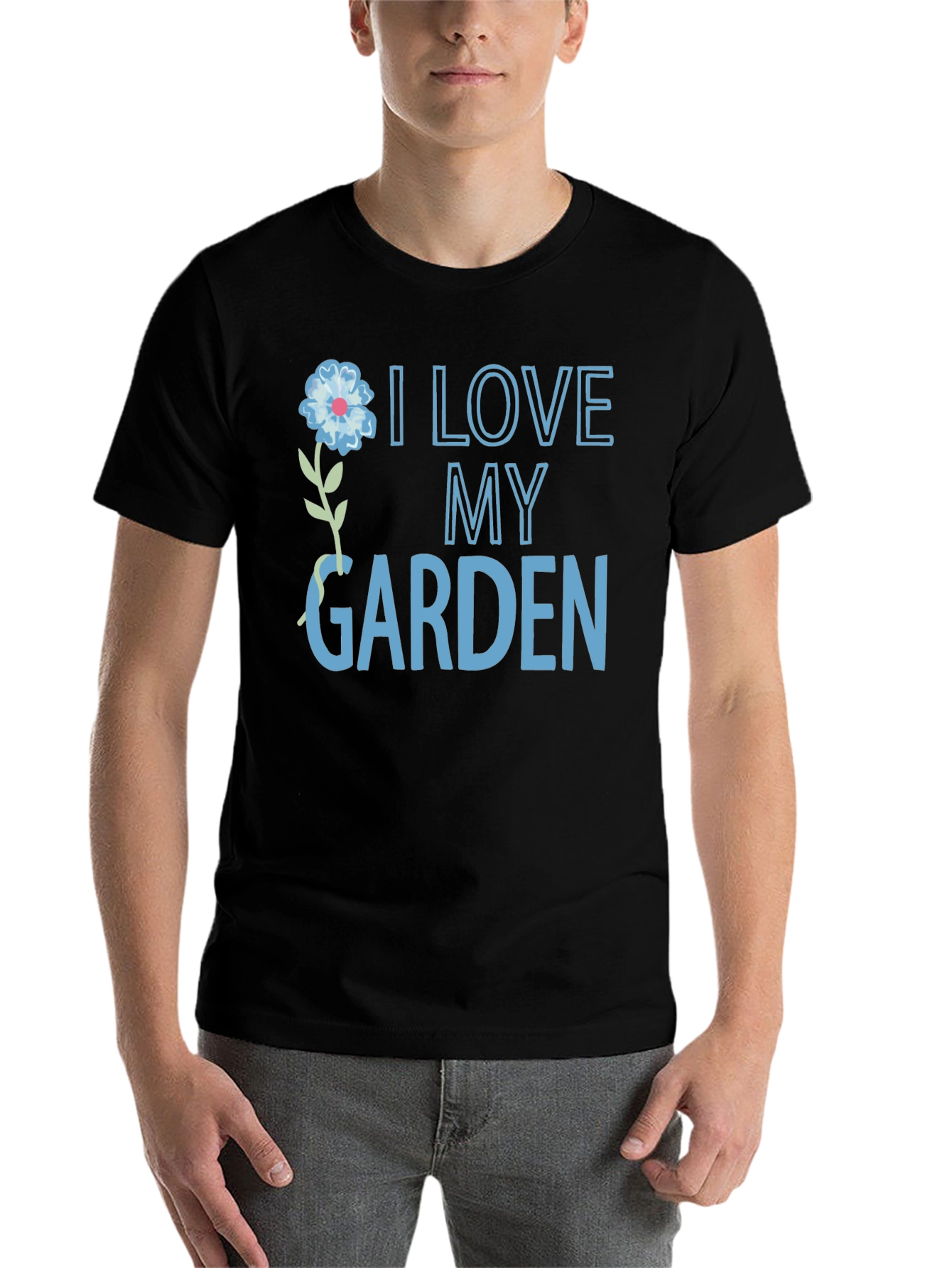 Black I Love My Garden T-Shirt view 7