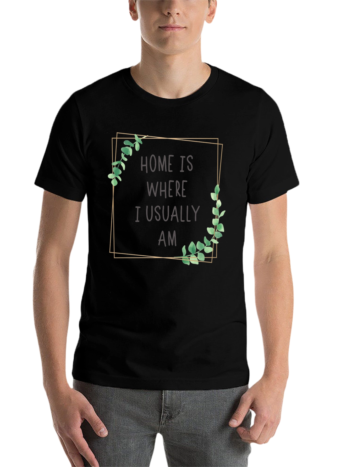 Black Home is Where I Am T-Shirt view 7