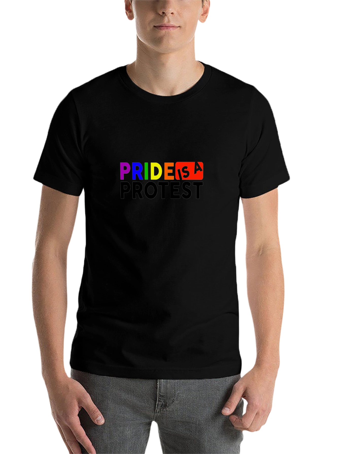 Pride is a Protest Graphic Tee - Black - 7