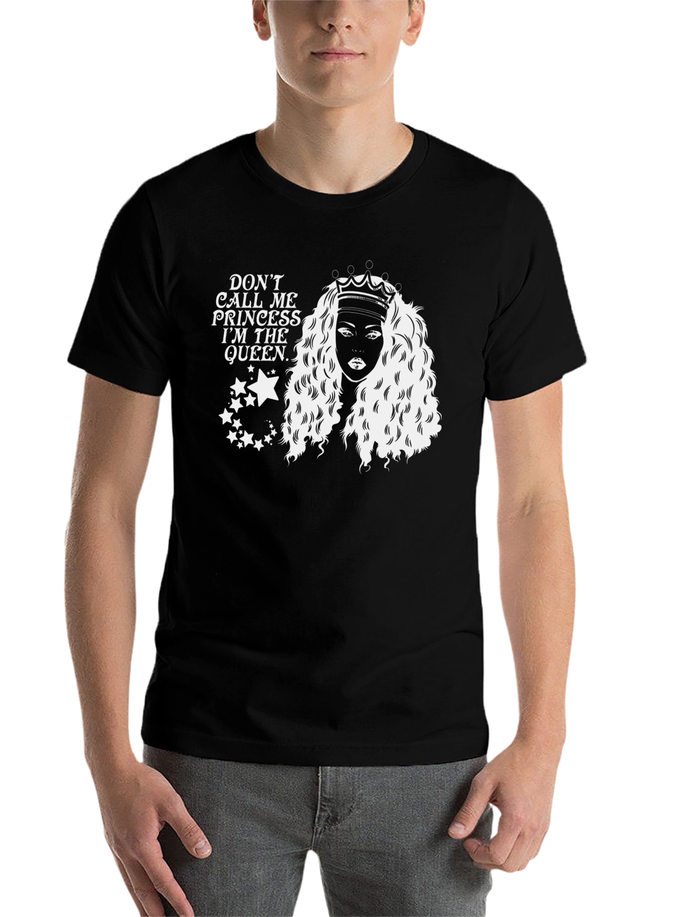 Black Queen Graphic T-Shirt - Black view 7