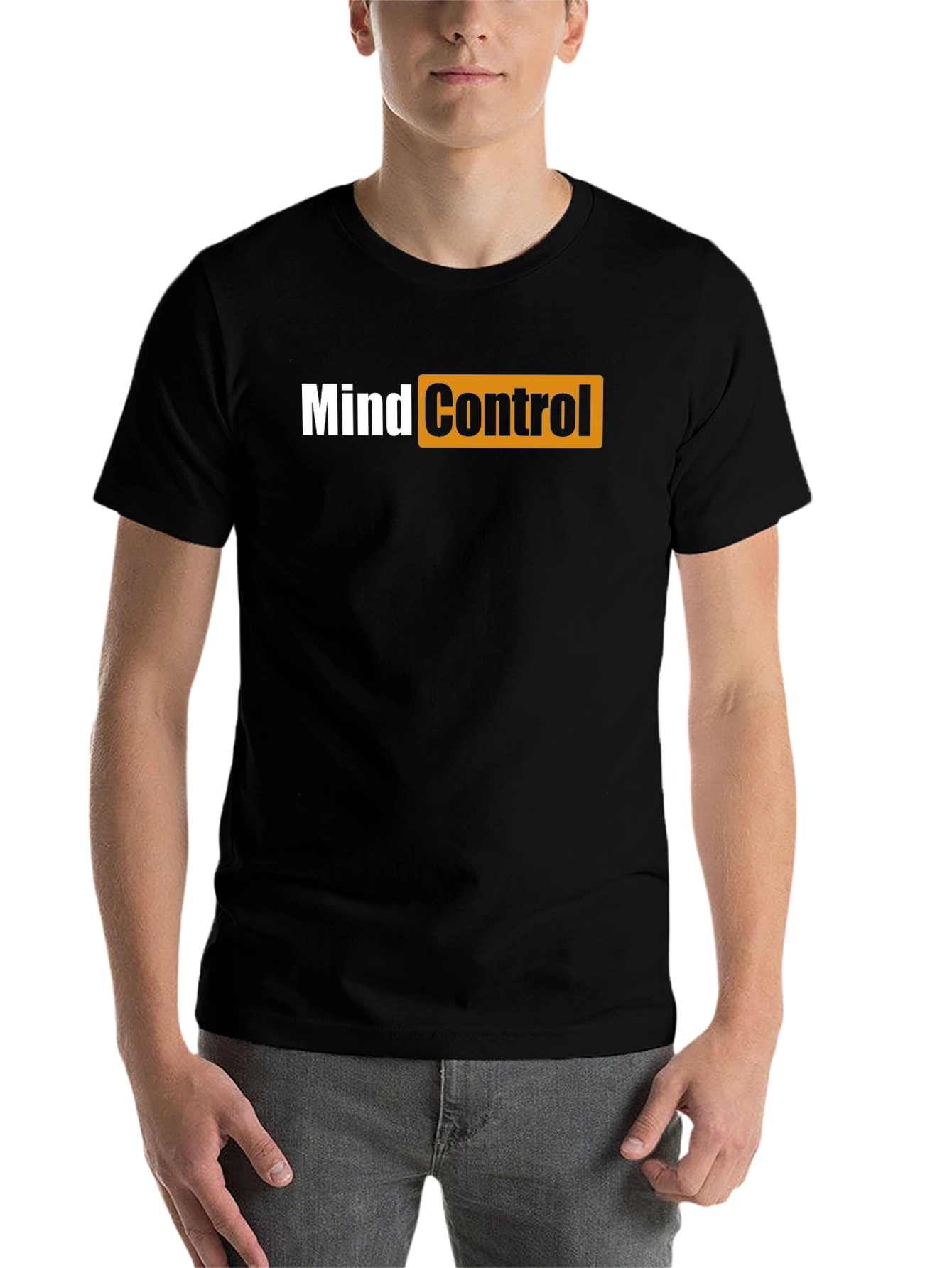 Black Mind Control T-Shirt - Adult Humor Tee view 7