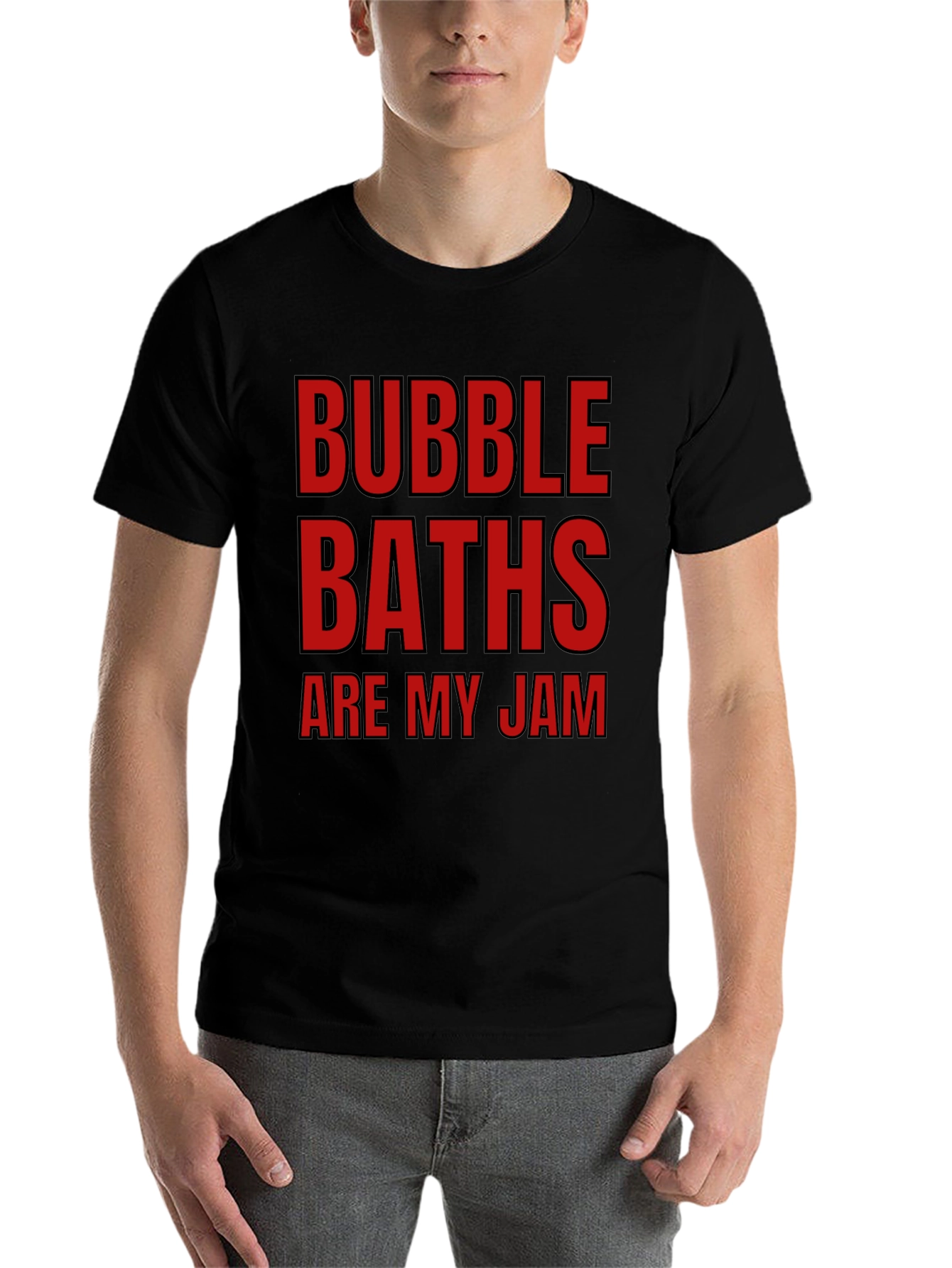 Black Bubble Baths Are My Jam T-Shirt Funny Relaxing Novelty Tee view 7