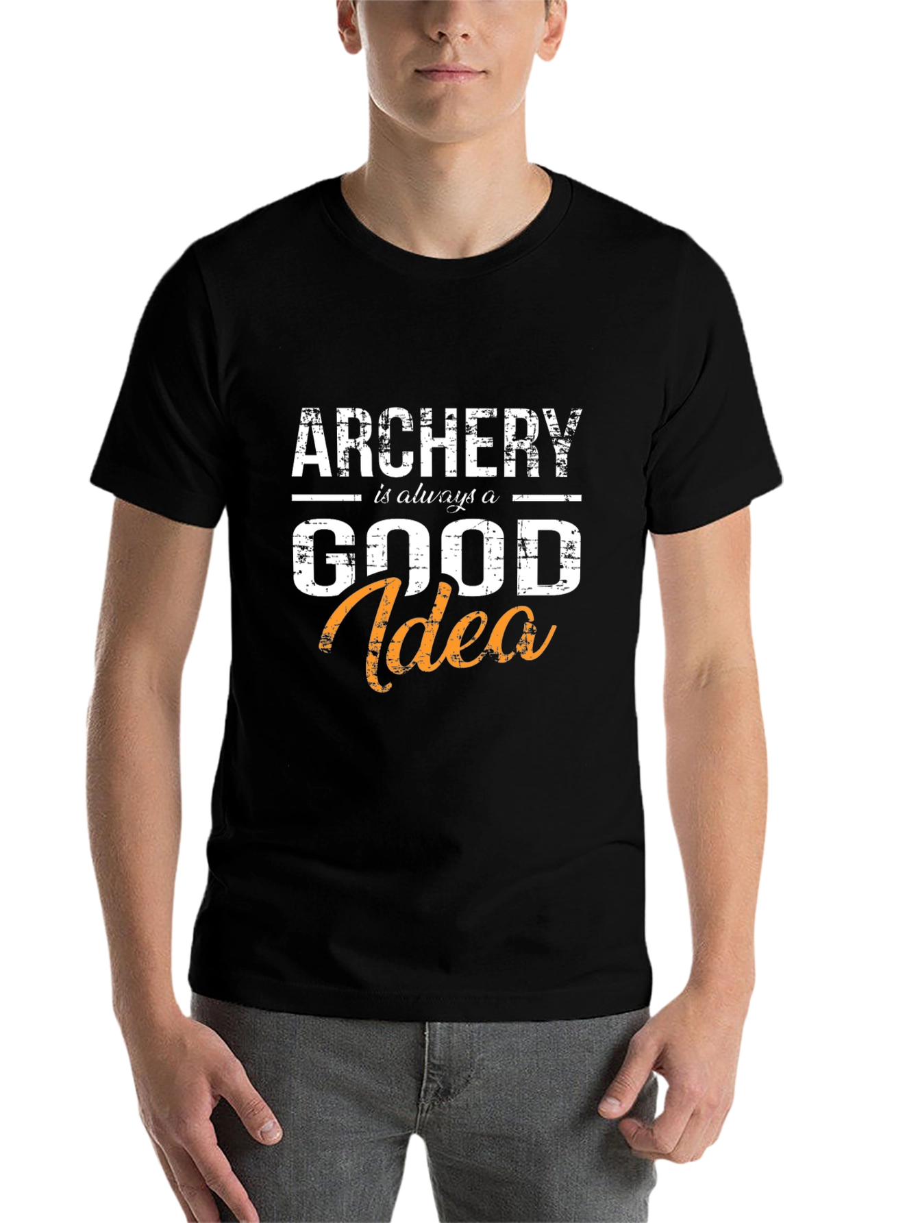 Black Archery is Always a Good Idea T-Shirt view 7