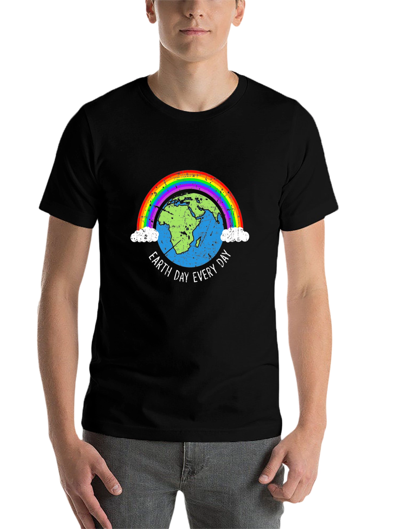 Black Earth Day Every Day T-Shirt view 7