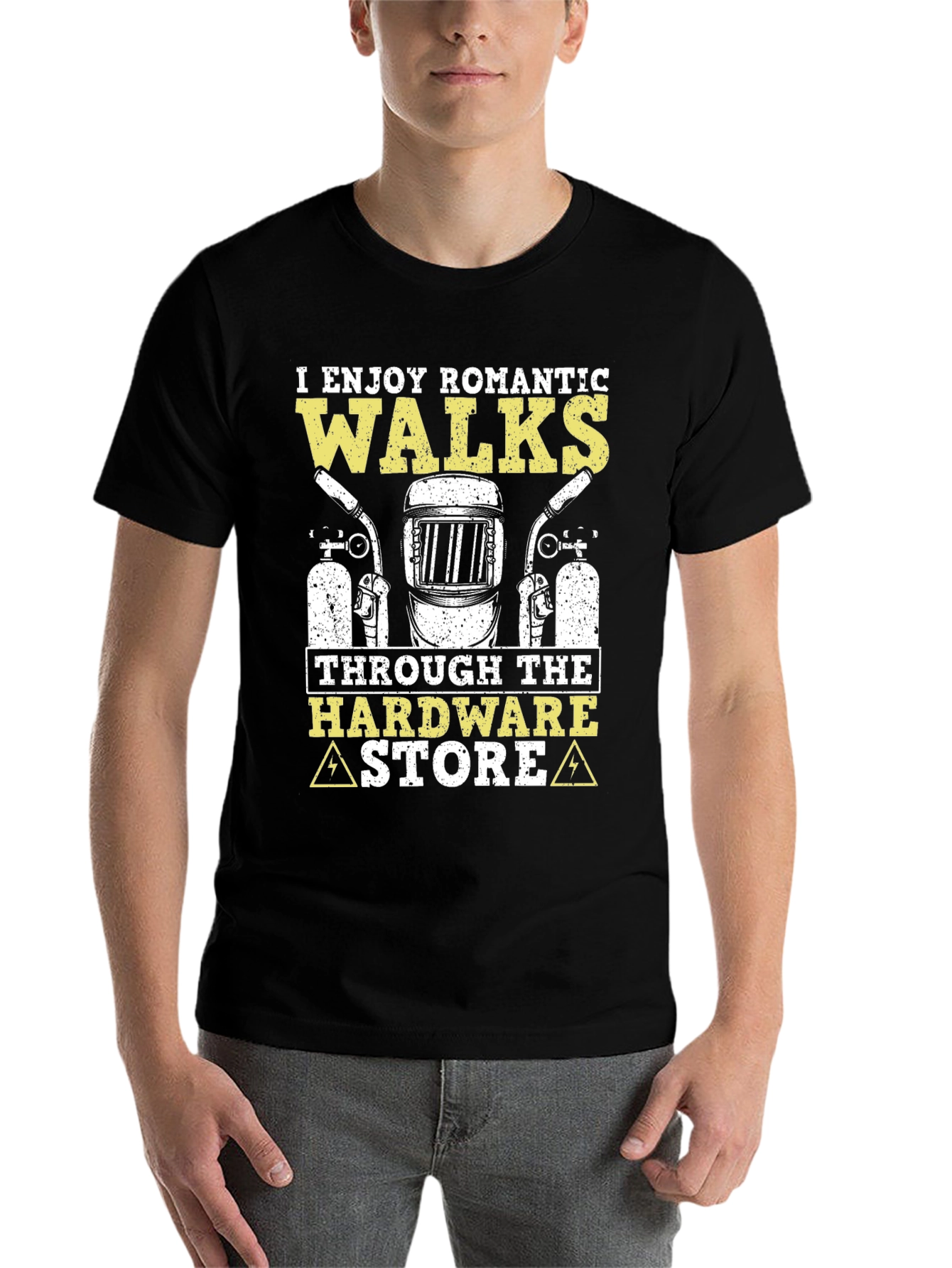 Black Romantic Walks Hardware Store T-Shirt view 7