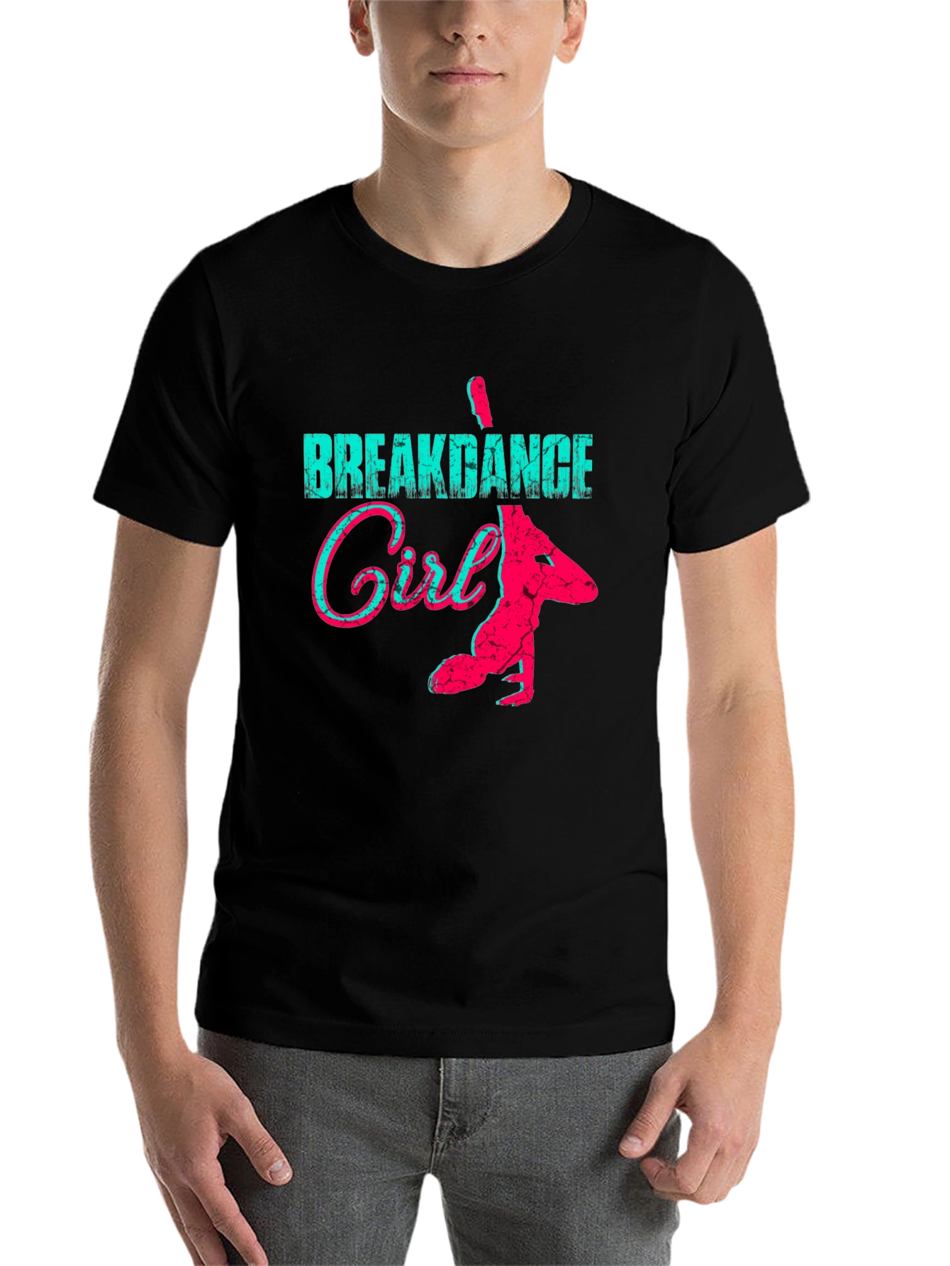 Black Breakdance Girl Graphic Tee - Cool Style view 7