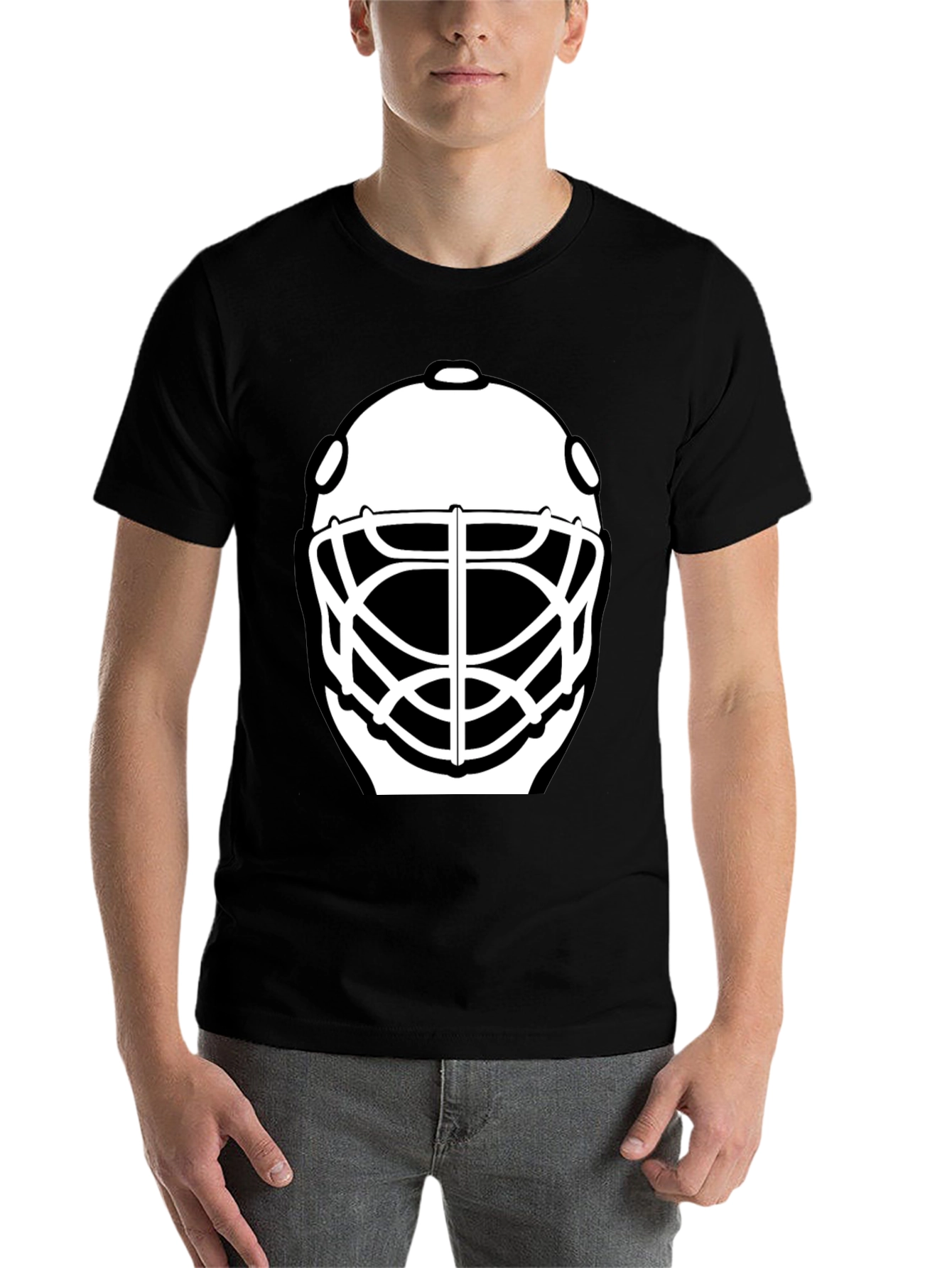 Hockey Goalie Mask Graphic T-Shirt - 7