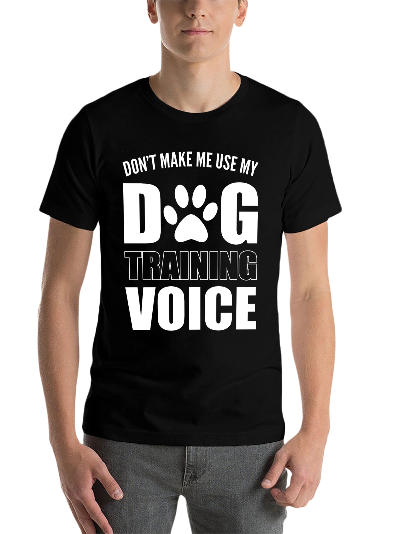 Black Dog Training Voice T-Shirt view 7