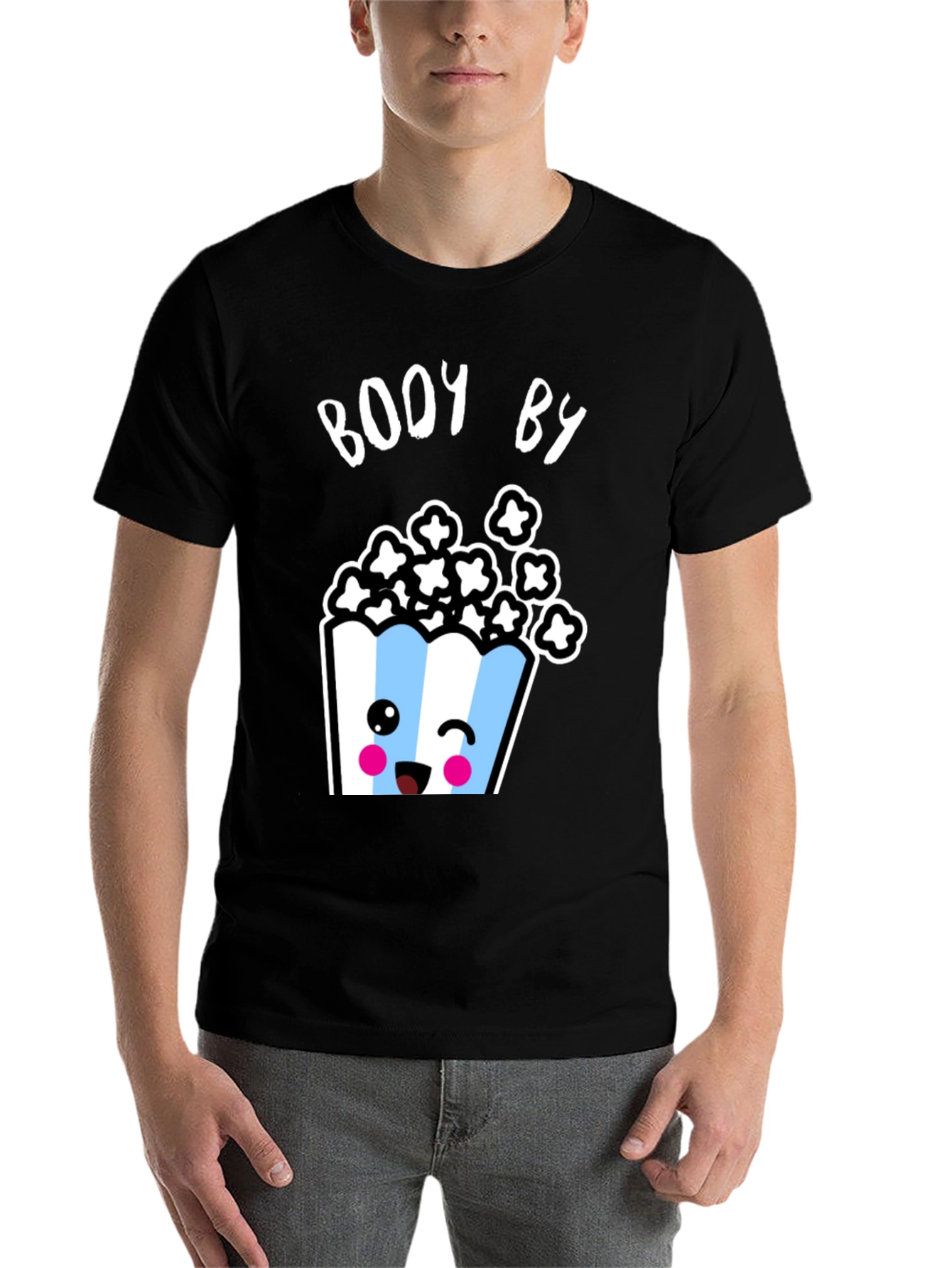 Black Booy By Popcorn Graphic T-Shirt view 7