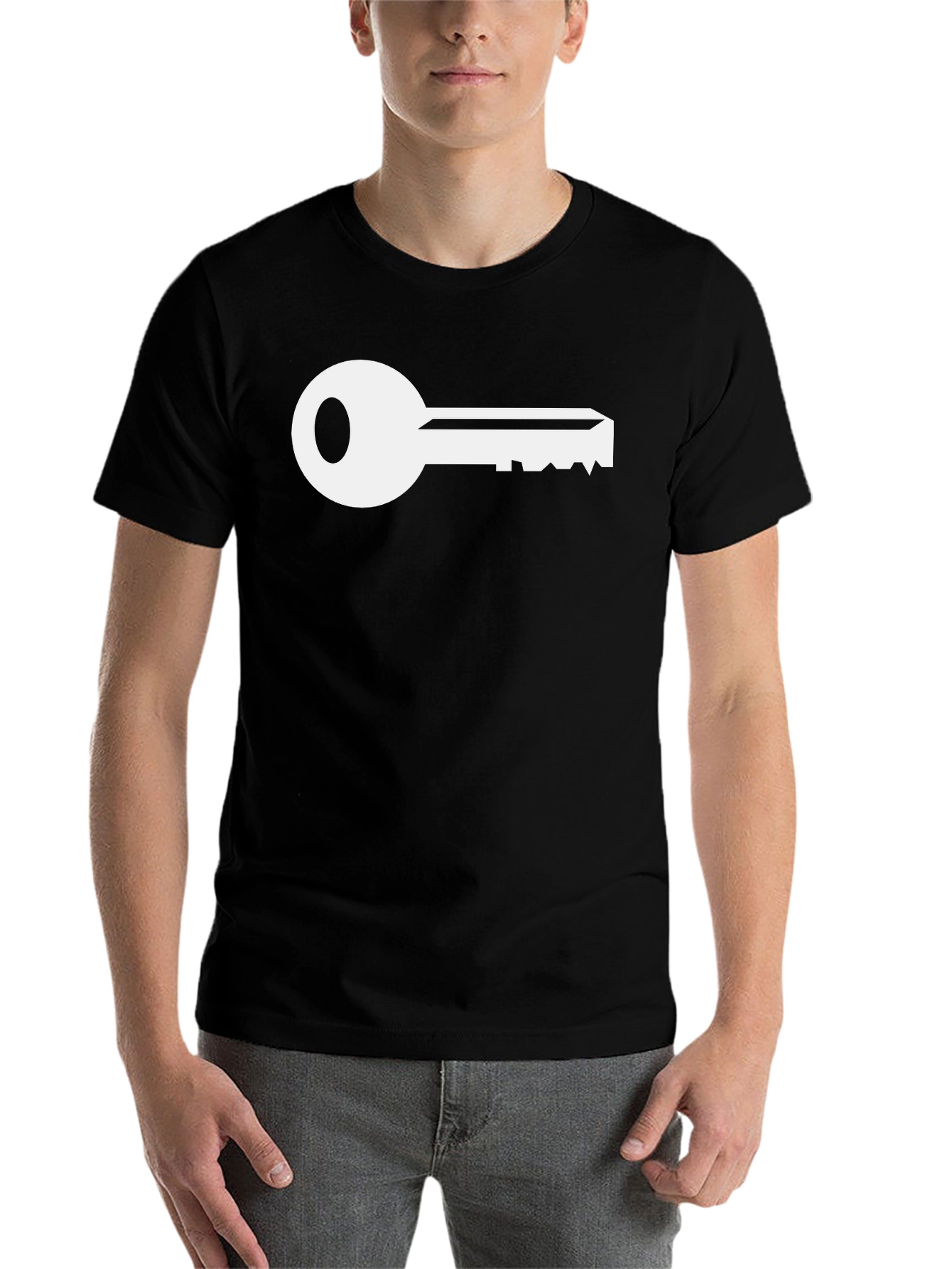 Black Key Graphic T-Shirt - Black view 7