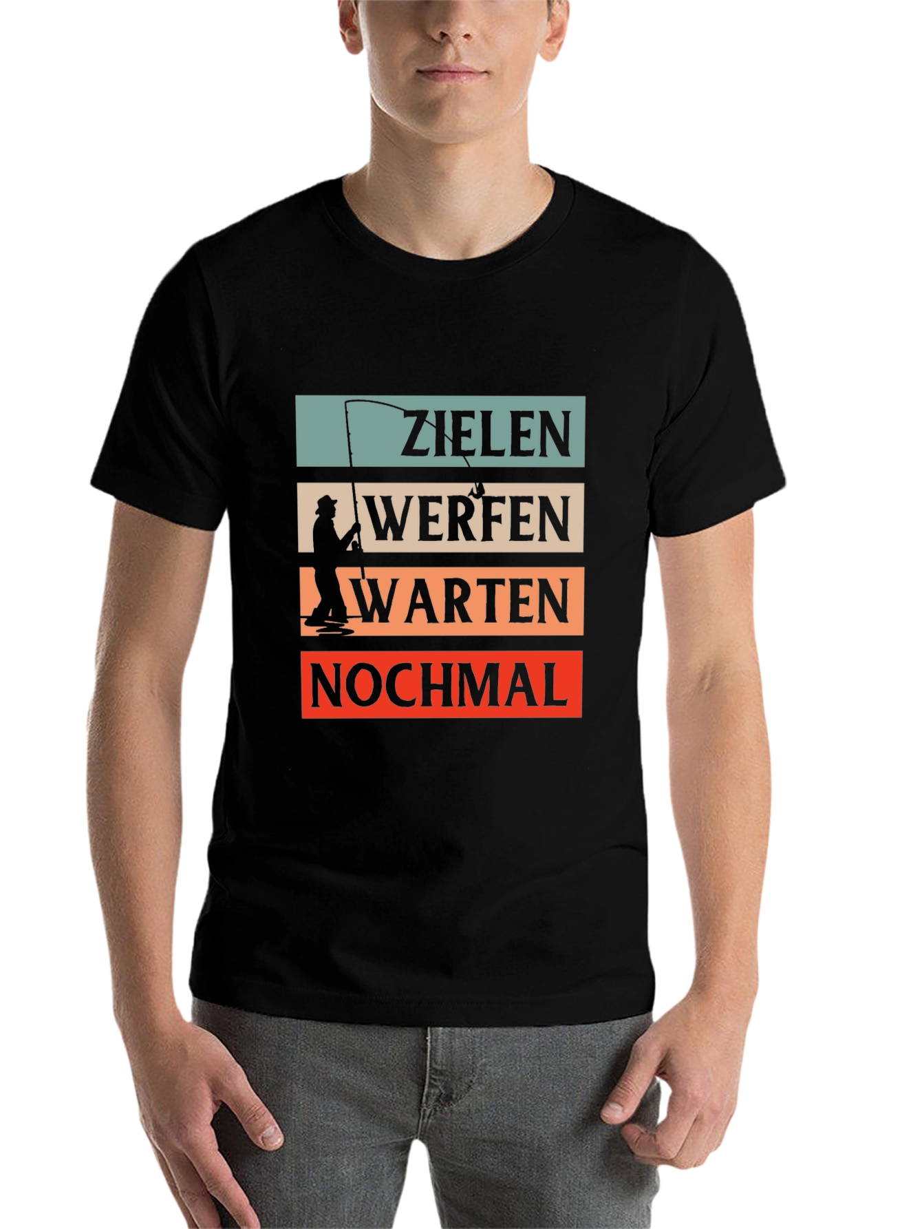 Black Zielan Werfen Warten T-Shirt view 7