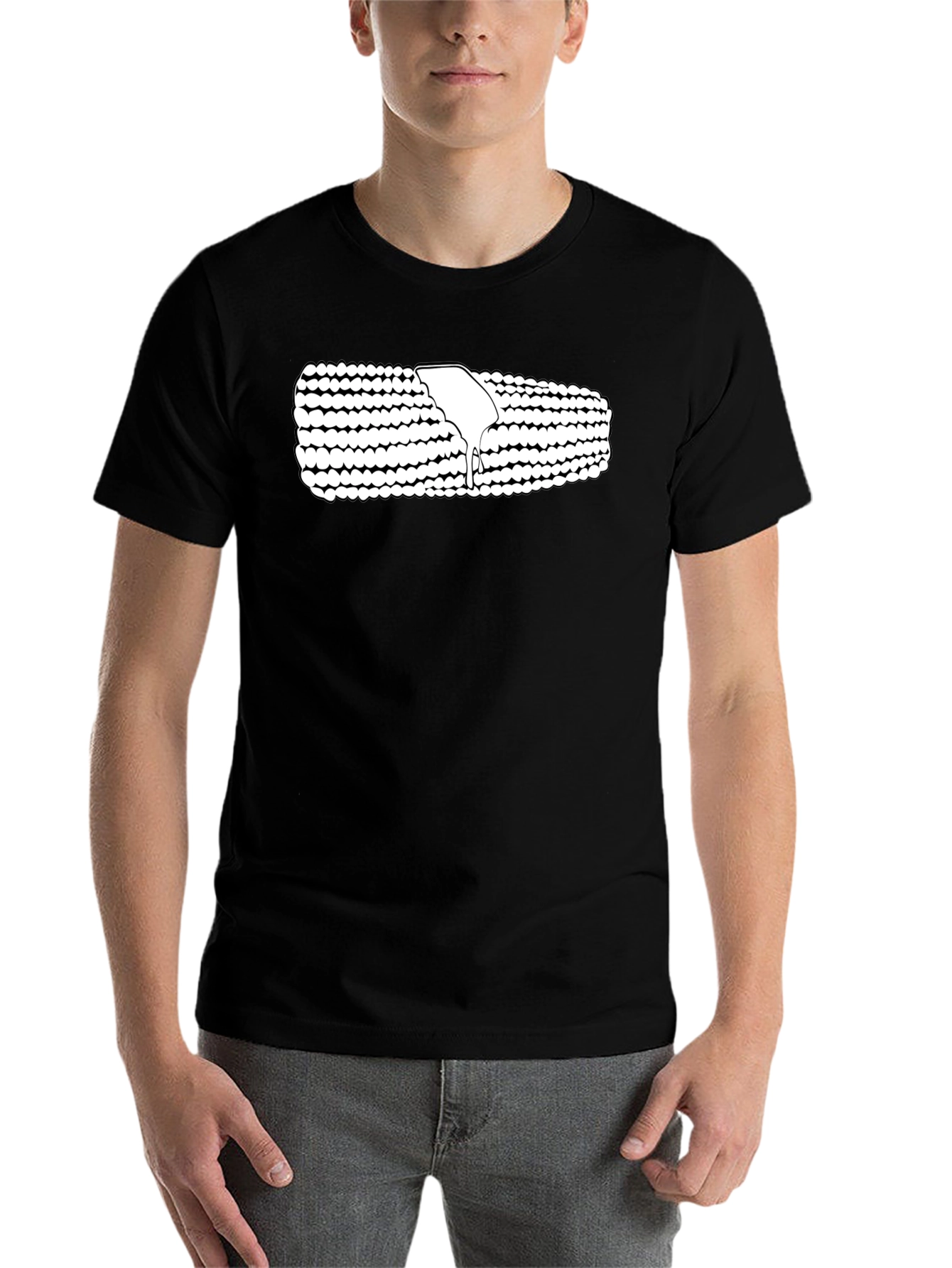 Black Corn on the Cob Graphic T-Shirt view 7