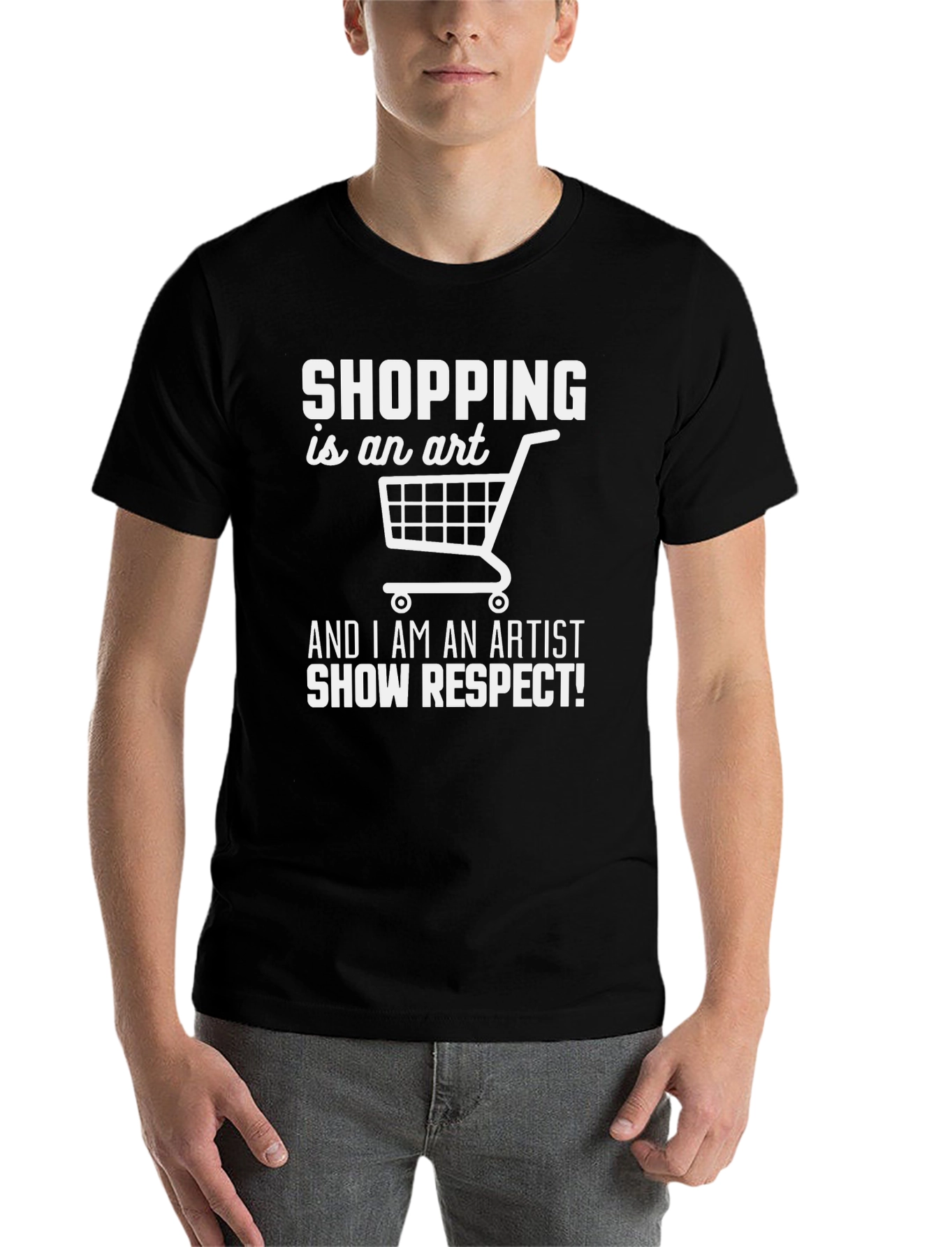 Black Shopping is an Art T-Shirt view 7