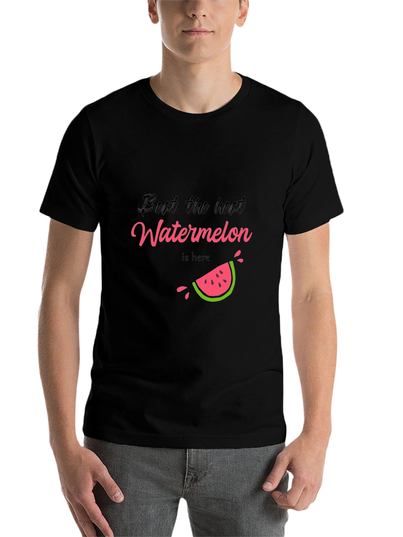 Black Beat the Heat Watermelon Tee - Summer Ready view 7