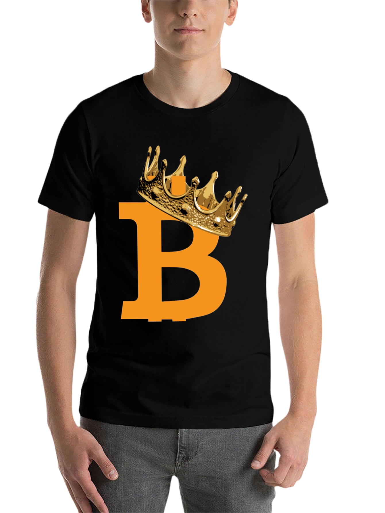 Bitcoin King Black T-Shirt - 7