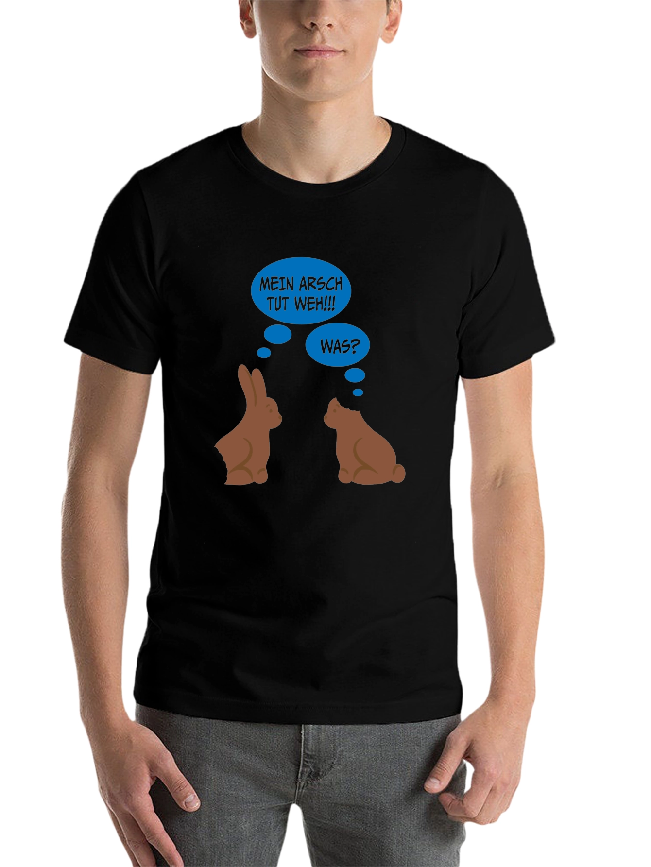 Funny Easter Bunny Butt Bite T-Shirt - 7