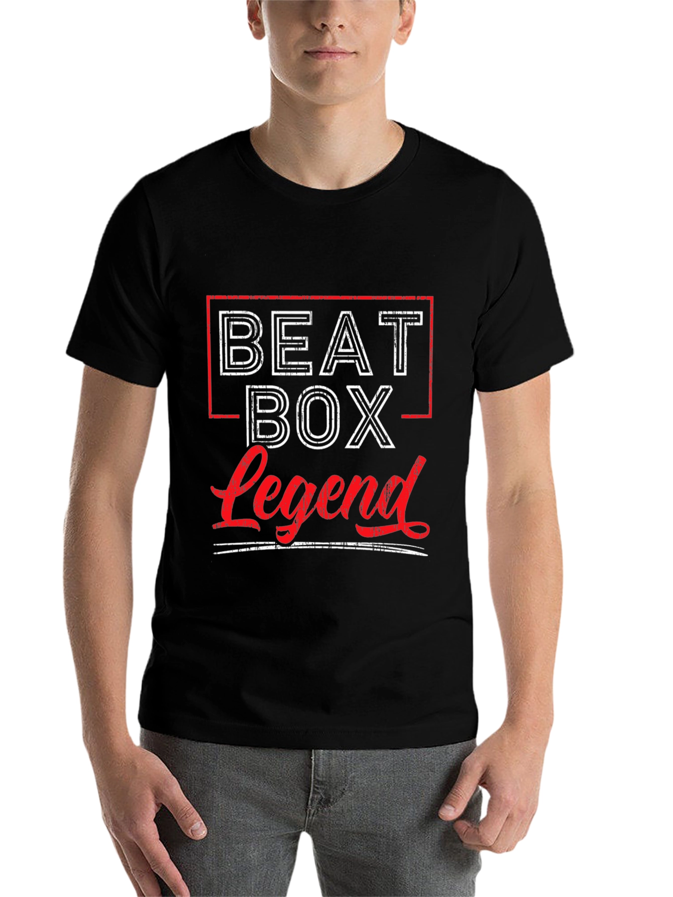 Black Beatbox Legend Graphic Tee - Music Lover's T-Shirt view 7