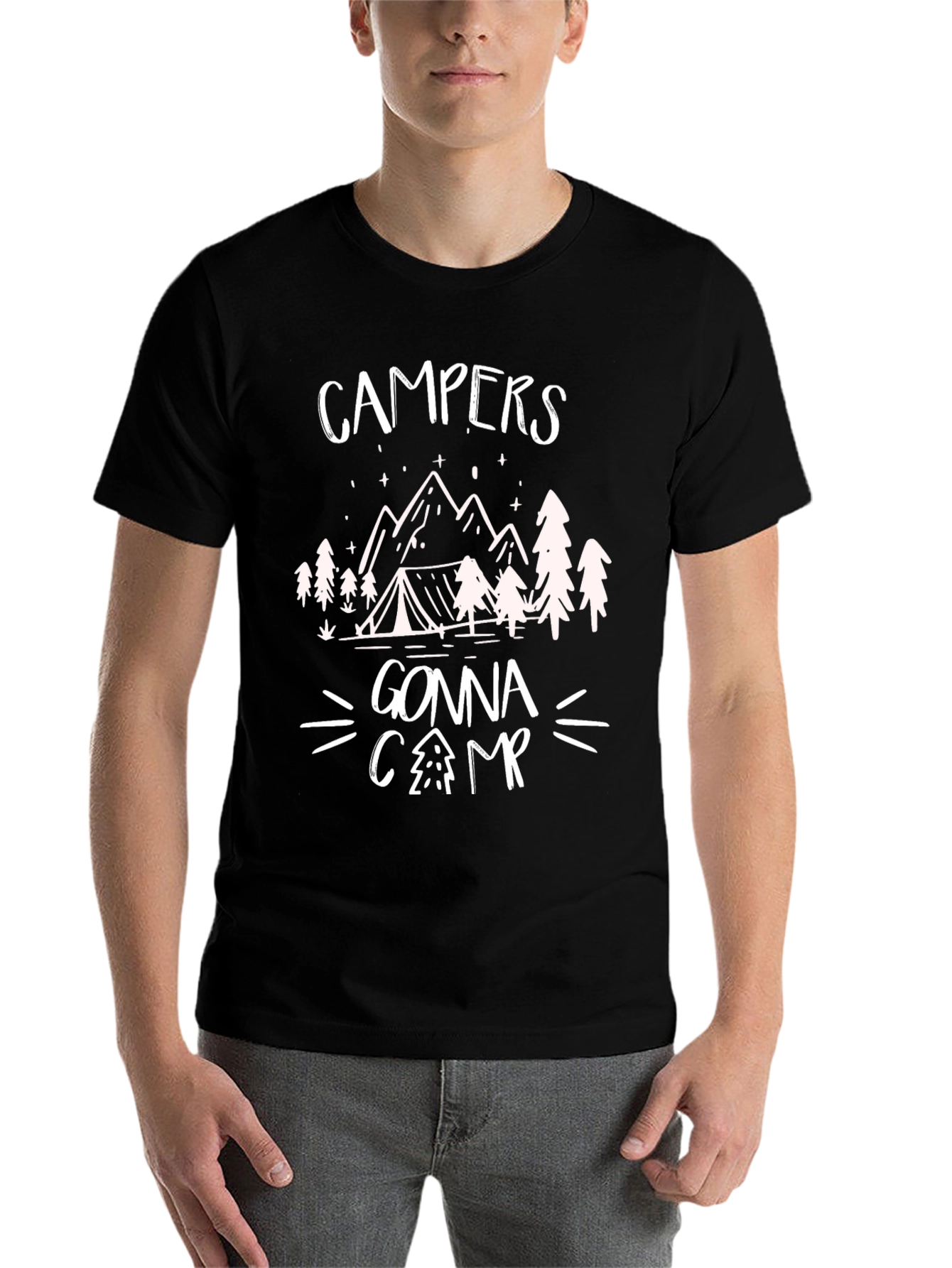 Black Campers Gonna Camp Graphic Tee view 7