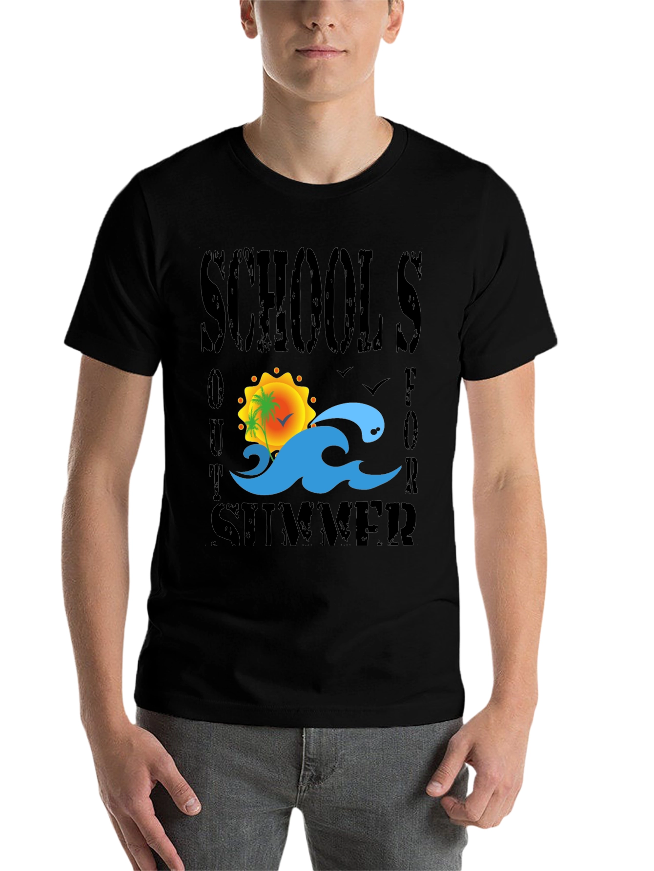 Black Schools Out For Summer Graphic Tee view 7